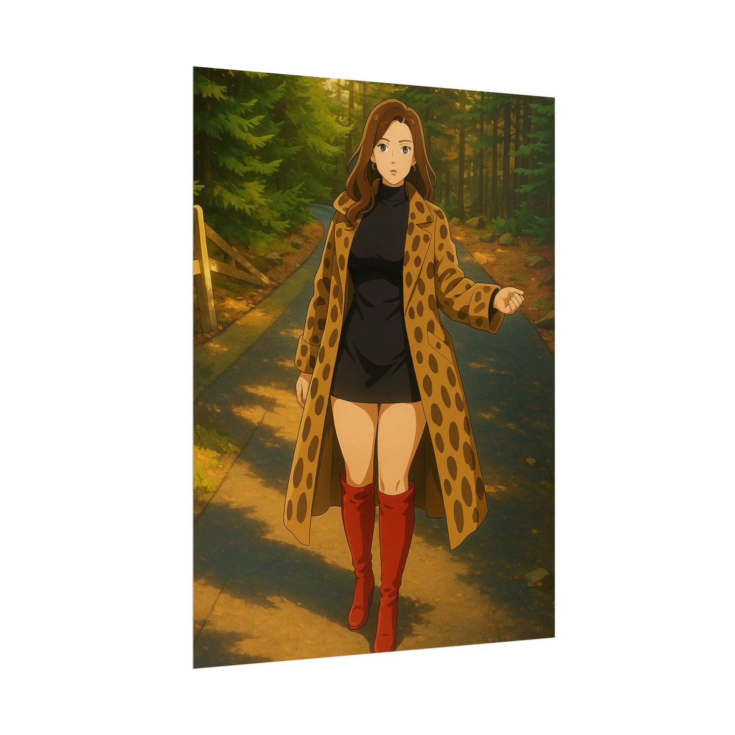 Loco Fits Anime Girls 'Lost in the Woods' Poster