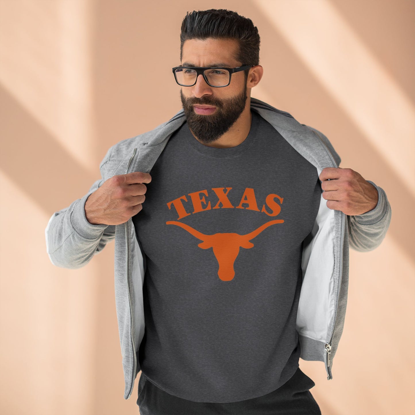 'Texas Longhorns' Cotton Crewneck Sweatshirt
