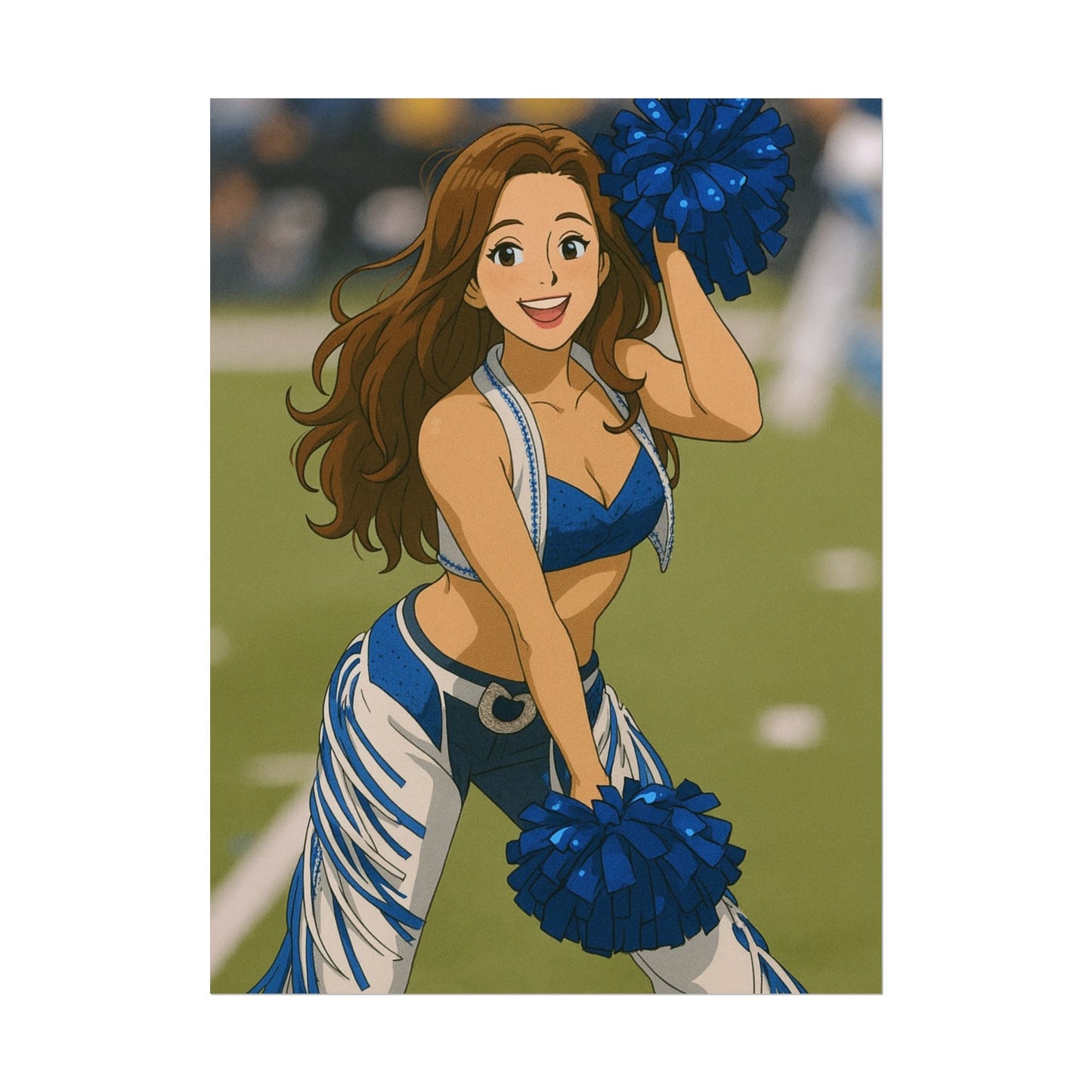 Loco Fits Anime Girls 'Colts Cheerleader On-Field 3' Poster