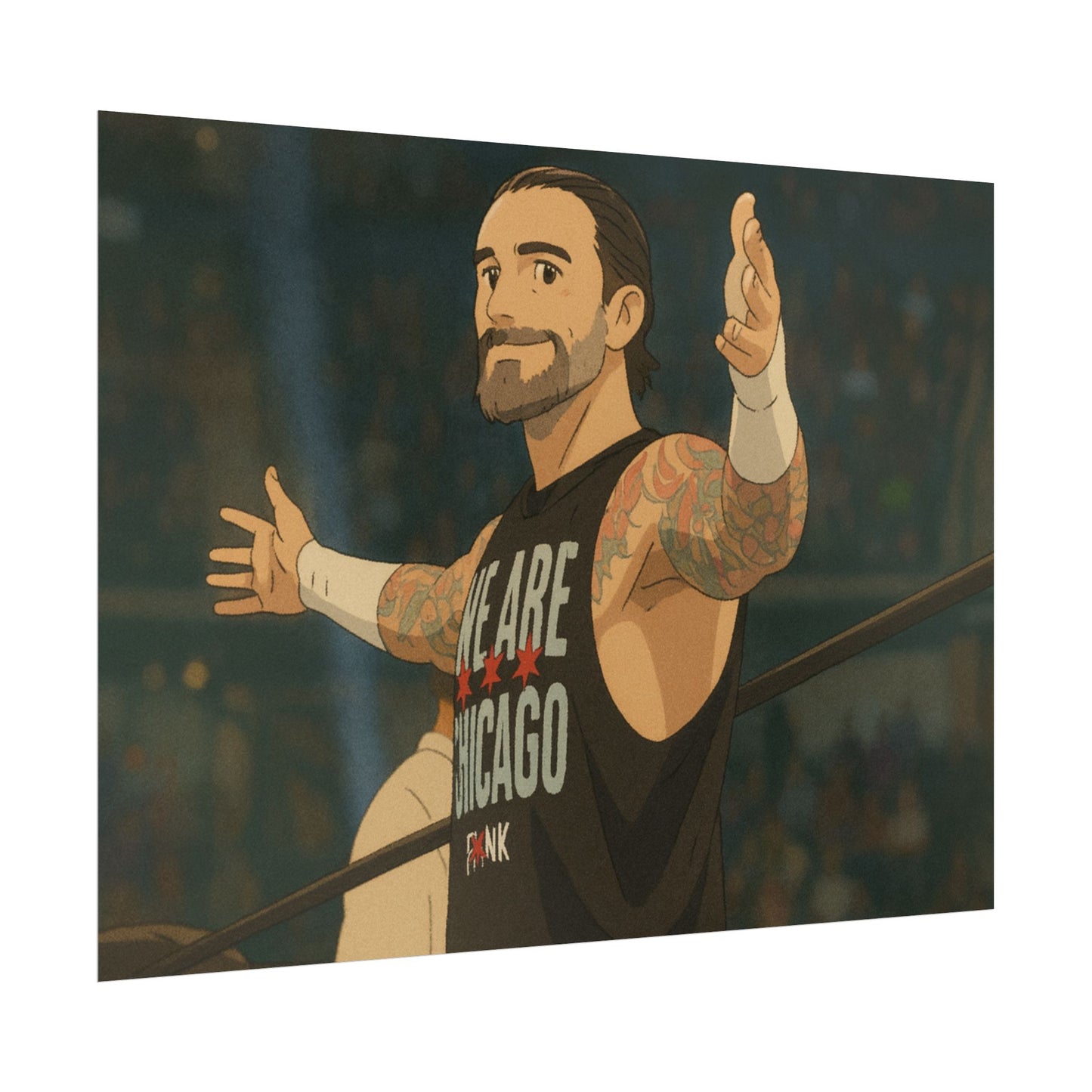 Loco Fits Anime Wrestling 'Chicago is Punk' Poster