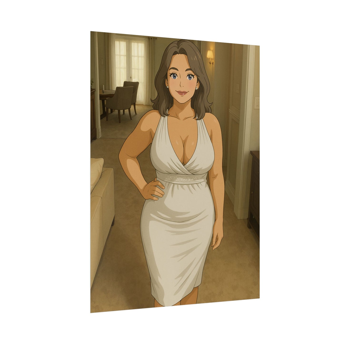 Loco Fits Anime Girls 'Come in for Dinner' Poster