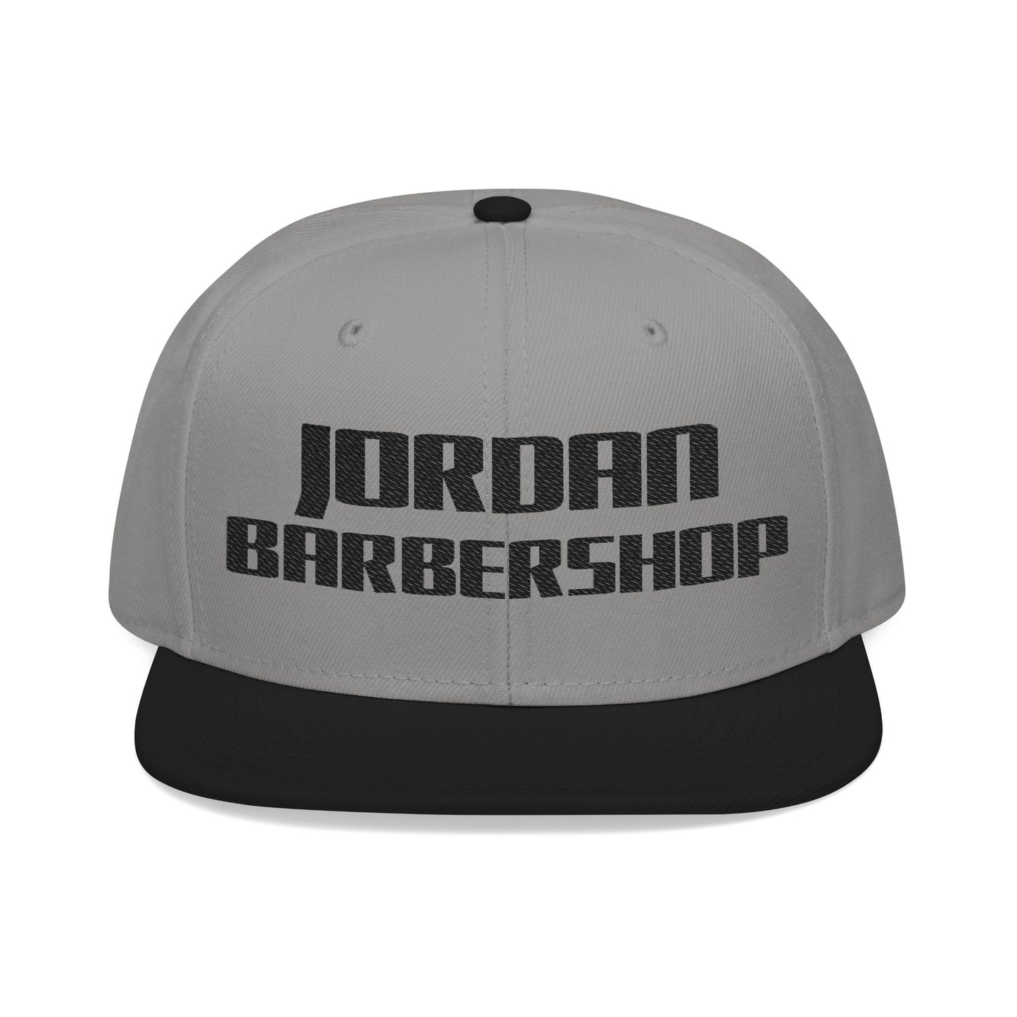 Jordan Barbershop Black Text Snapback