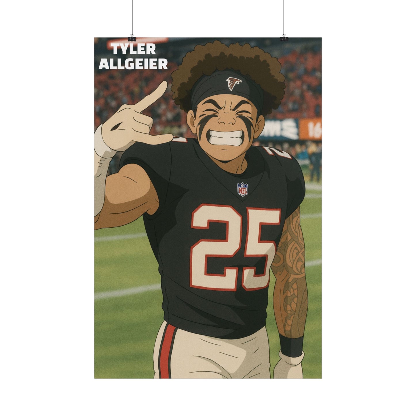 Loco Fits Anime Football 'Tyler Allgeier' Poster