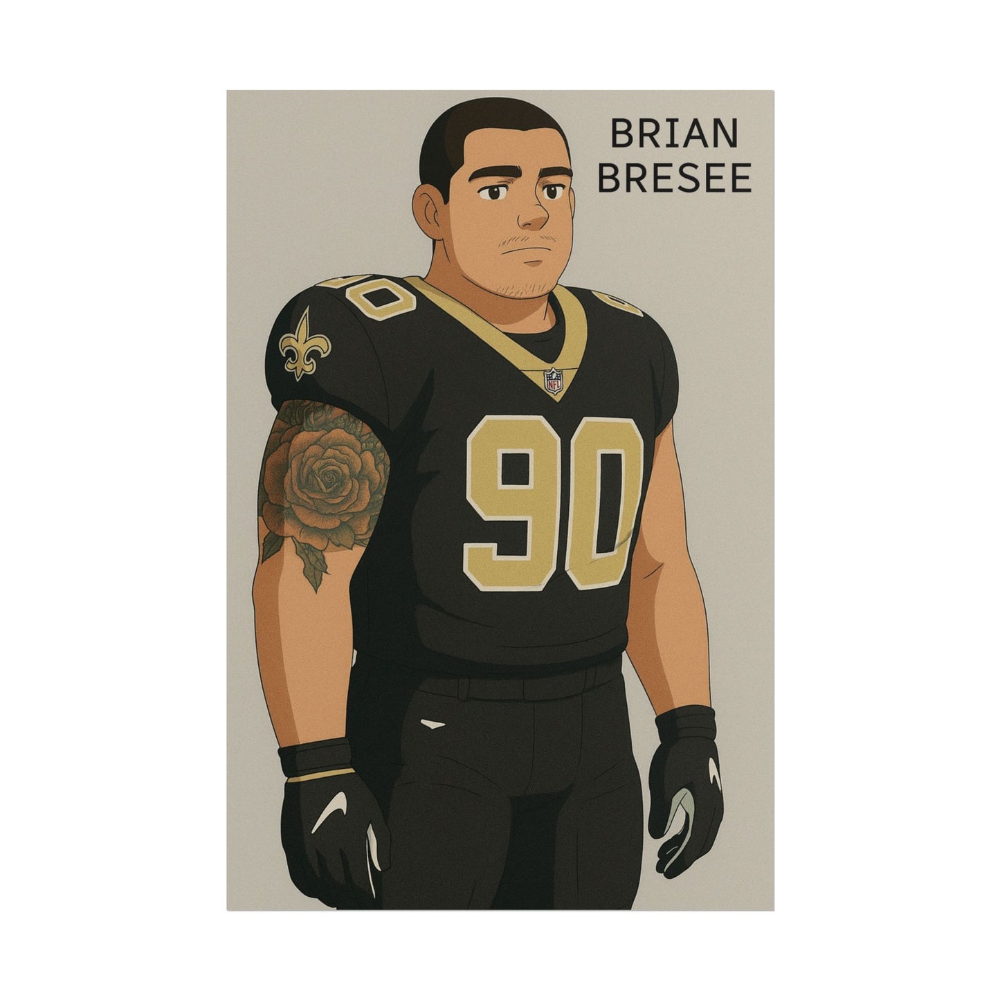 Loco Fits Anime Football 'Brian Bresee' Poster