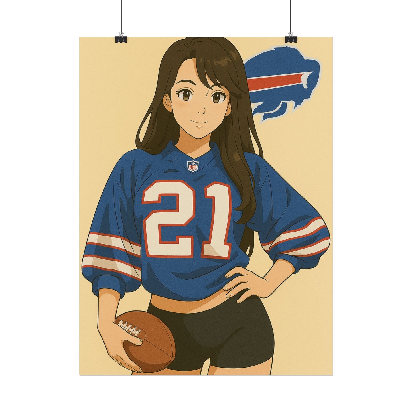 Loco Fits Anime Girls 'Bills Girl 1' Poster