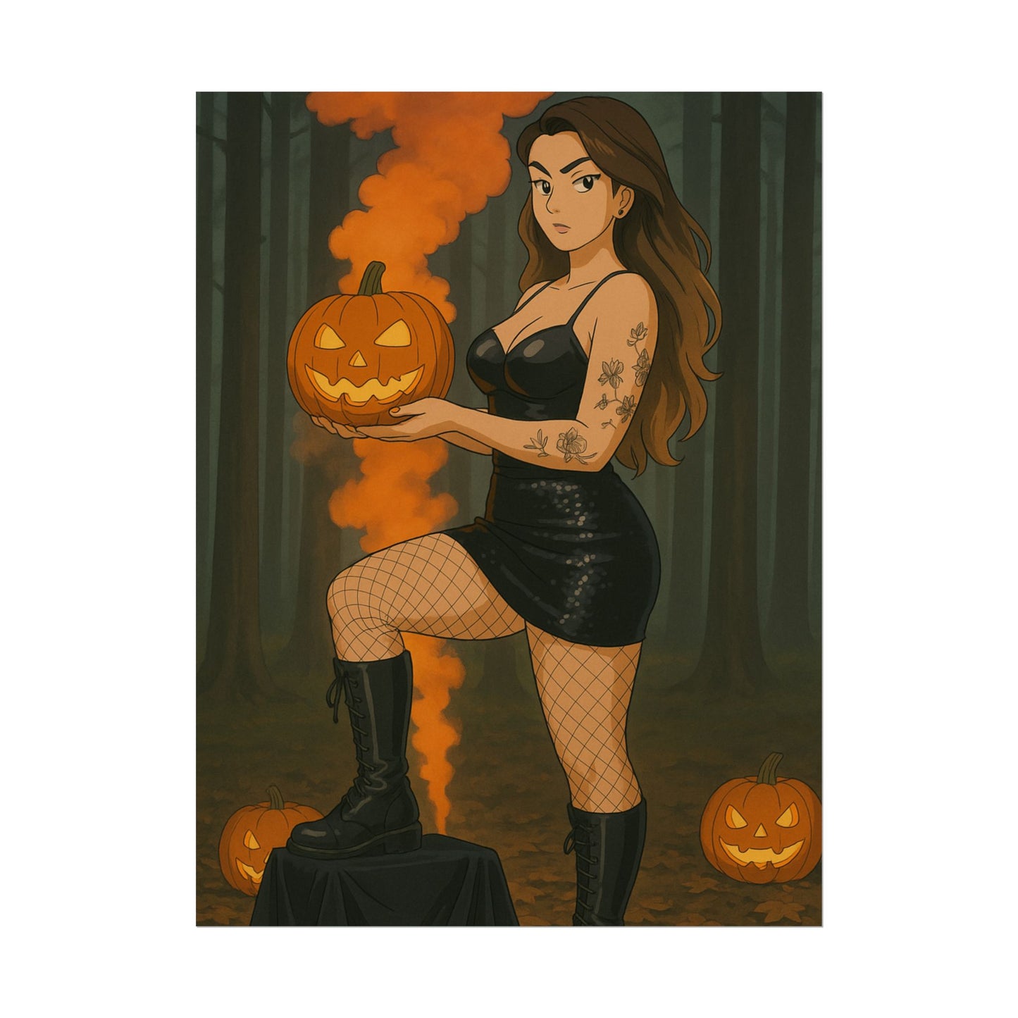 Loco Fits Anime Girls 'Spooky Season' Poster