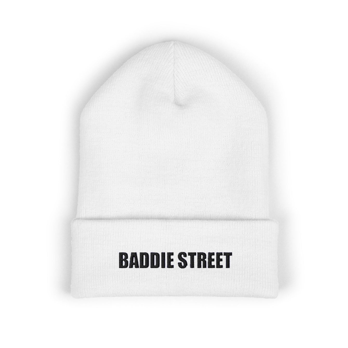 "Baddie Street" Basic Text Cuffed Beanie
