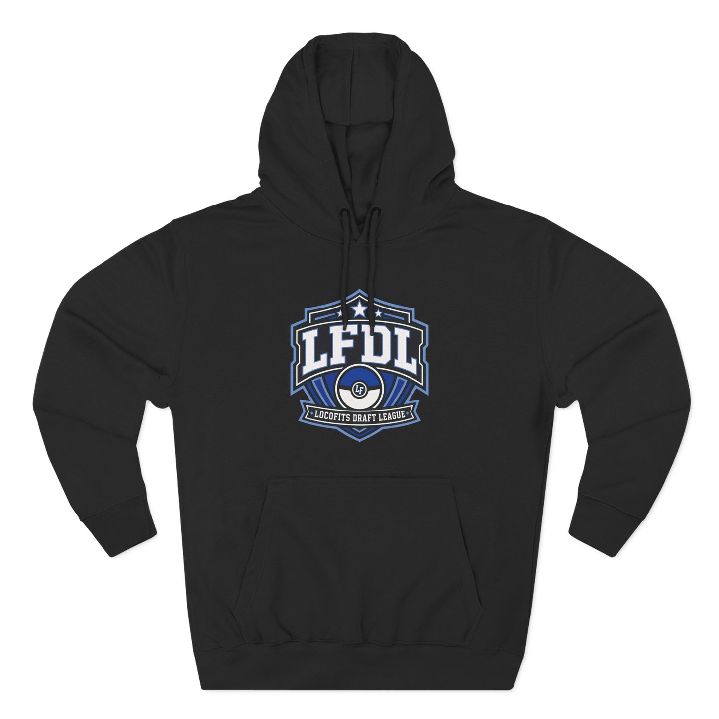LocoFits Draft League Machesney Park Three-Panel Fleece Hoodie
