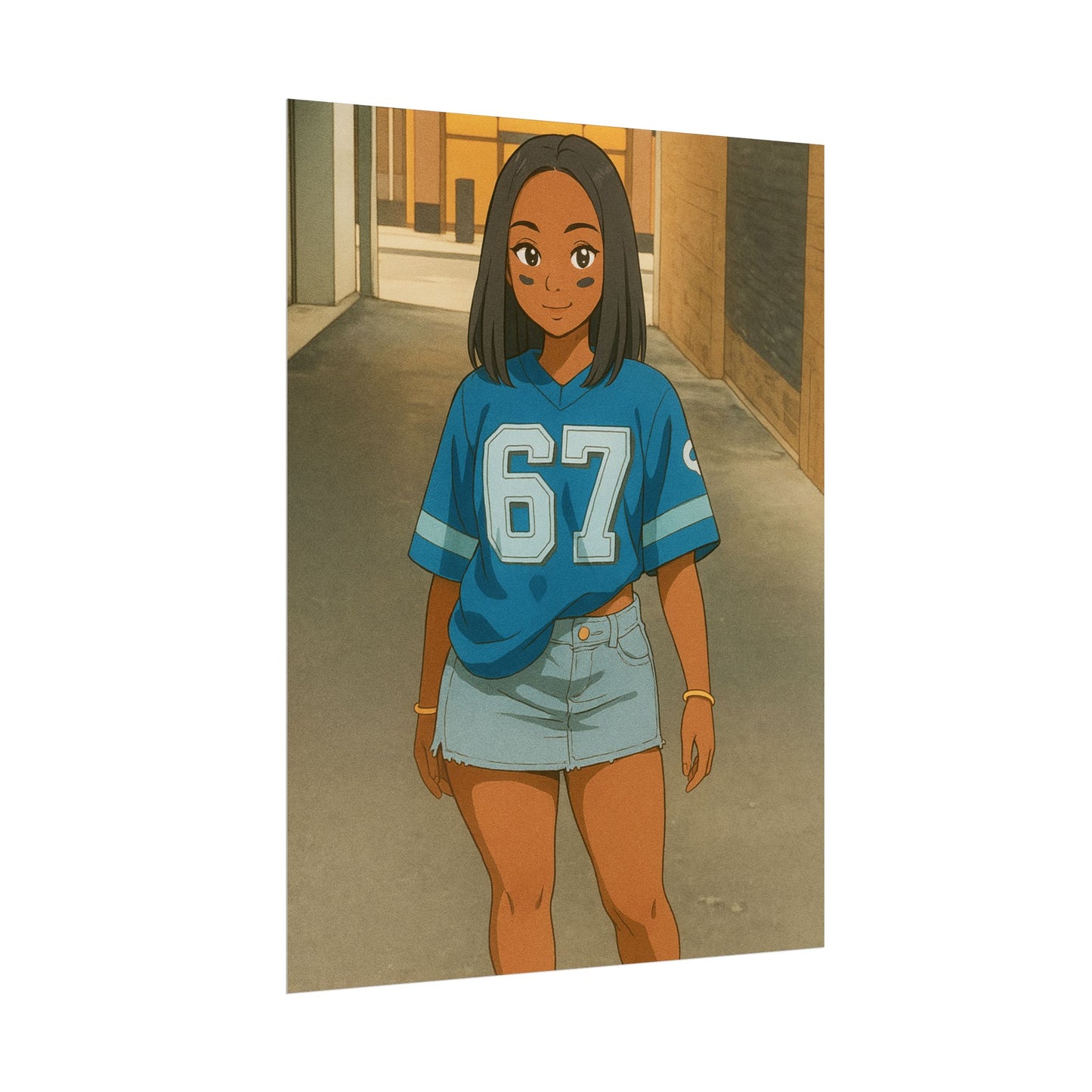 Loco Fits Anime Girls 'Lions Girls 1' Poster