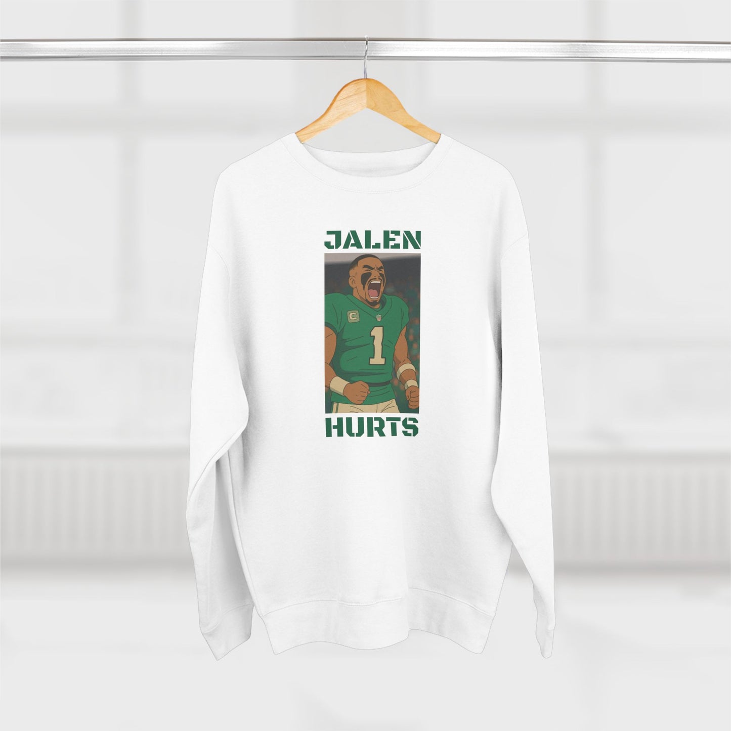 Anime Football 'Jalen Hurts' Crewneck Sweatshirt
