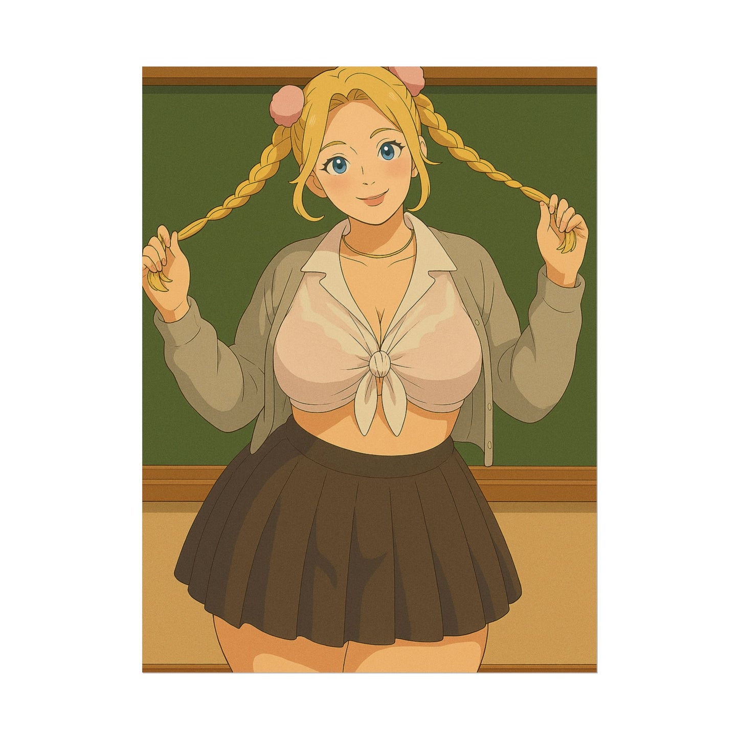 Loco Fits Anime Girls 'Seductive School Girl' Poster