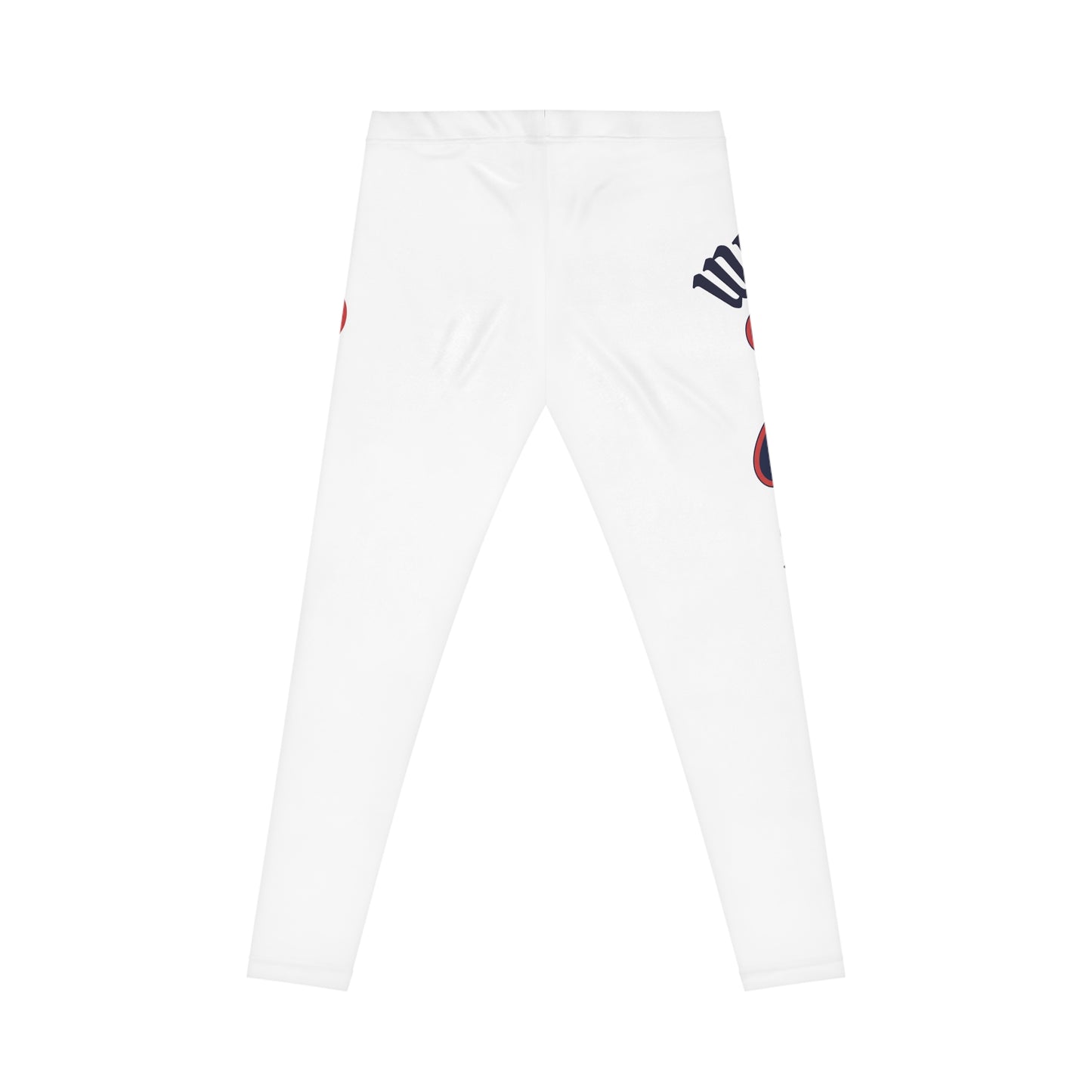 "Wicked Way" Deady Bears White, Red & Dark Blue Women's Casual Leggings