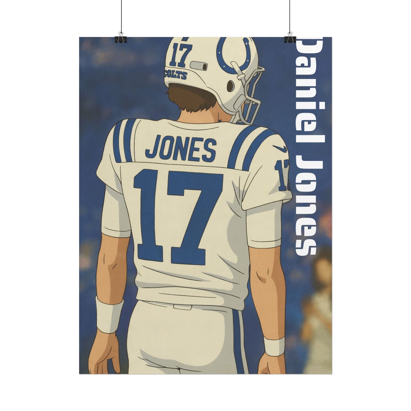 Loco Fits Anime Football 'Daniel Jones' Poster