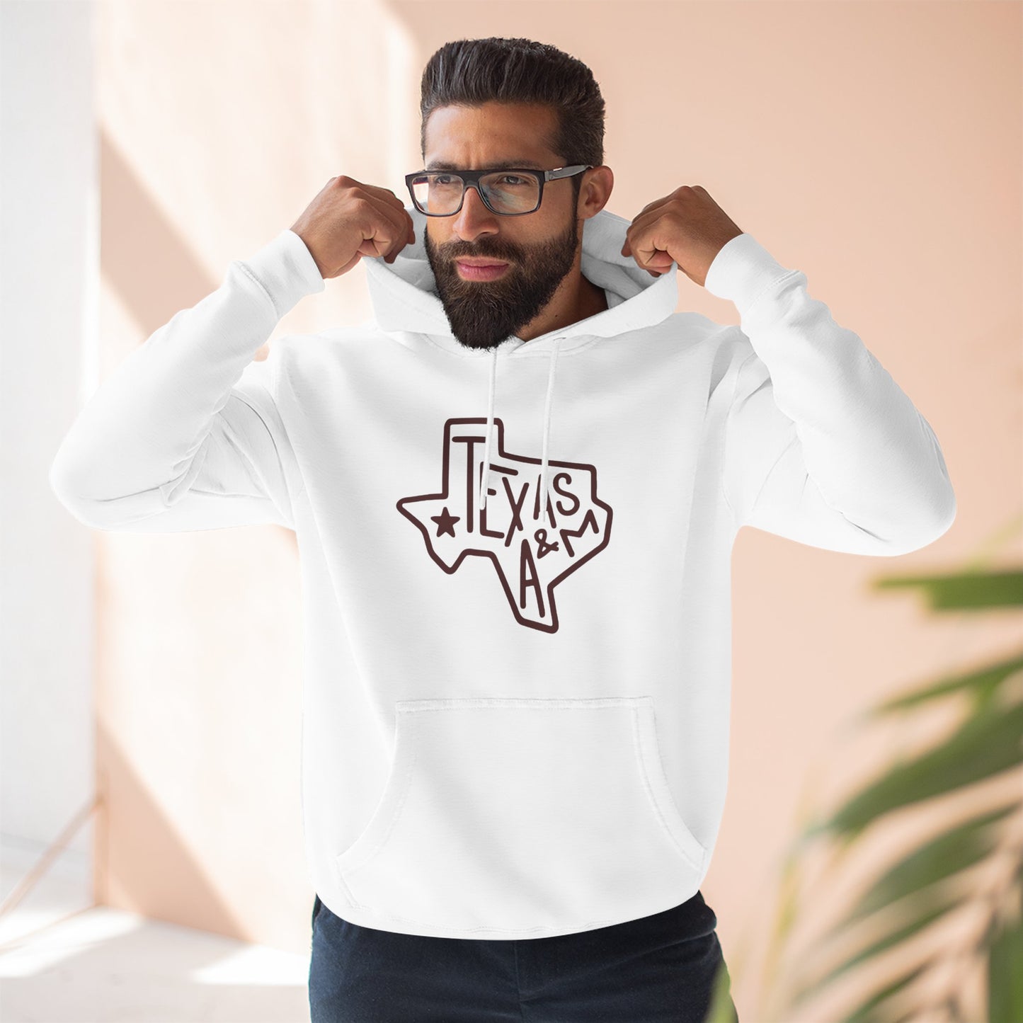 'Texas A&M State of Texas' Three-Panel Fleece Hoodie
