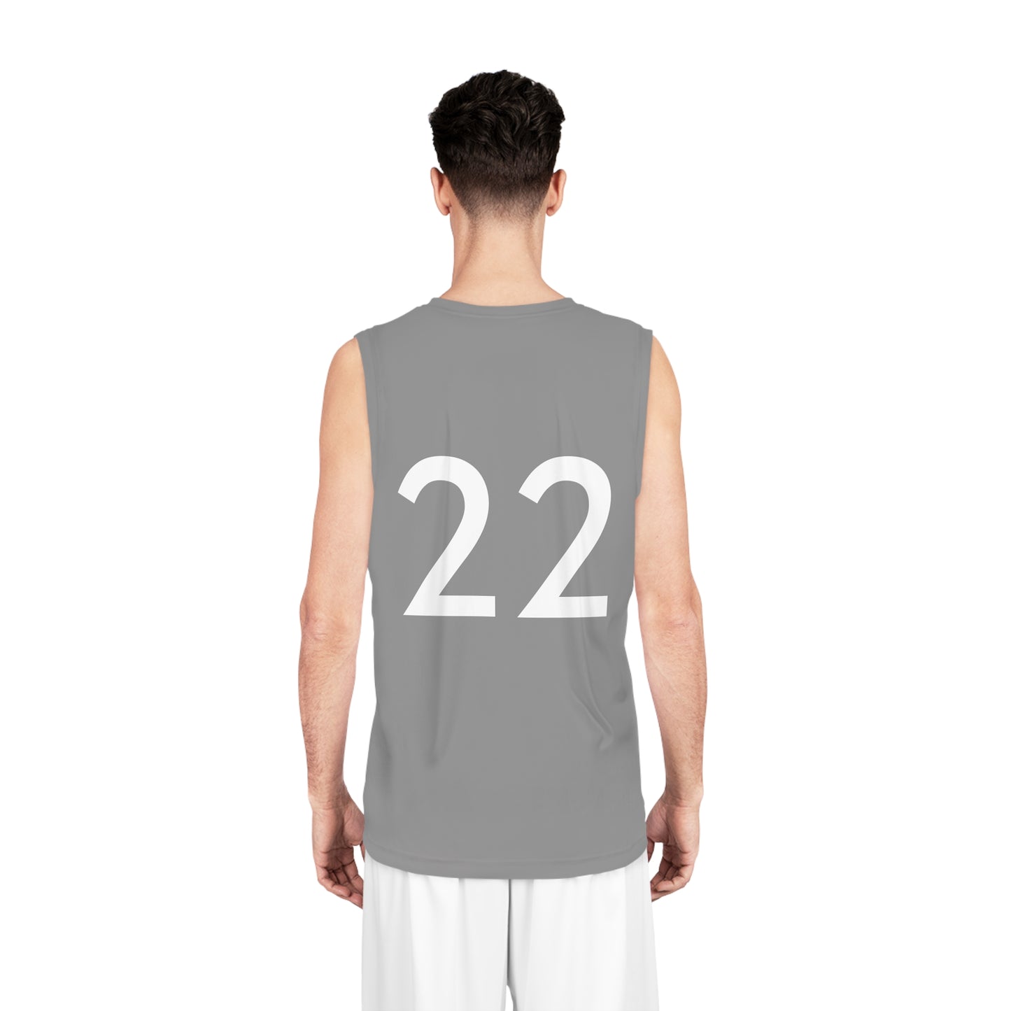 Grey "Hustler Ave" #22 Avalanche Motion Alt. Basketball Jersey