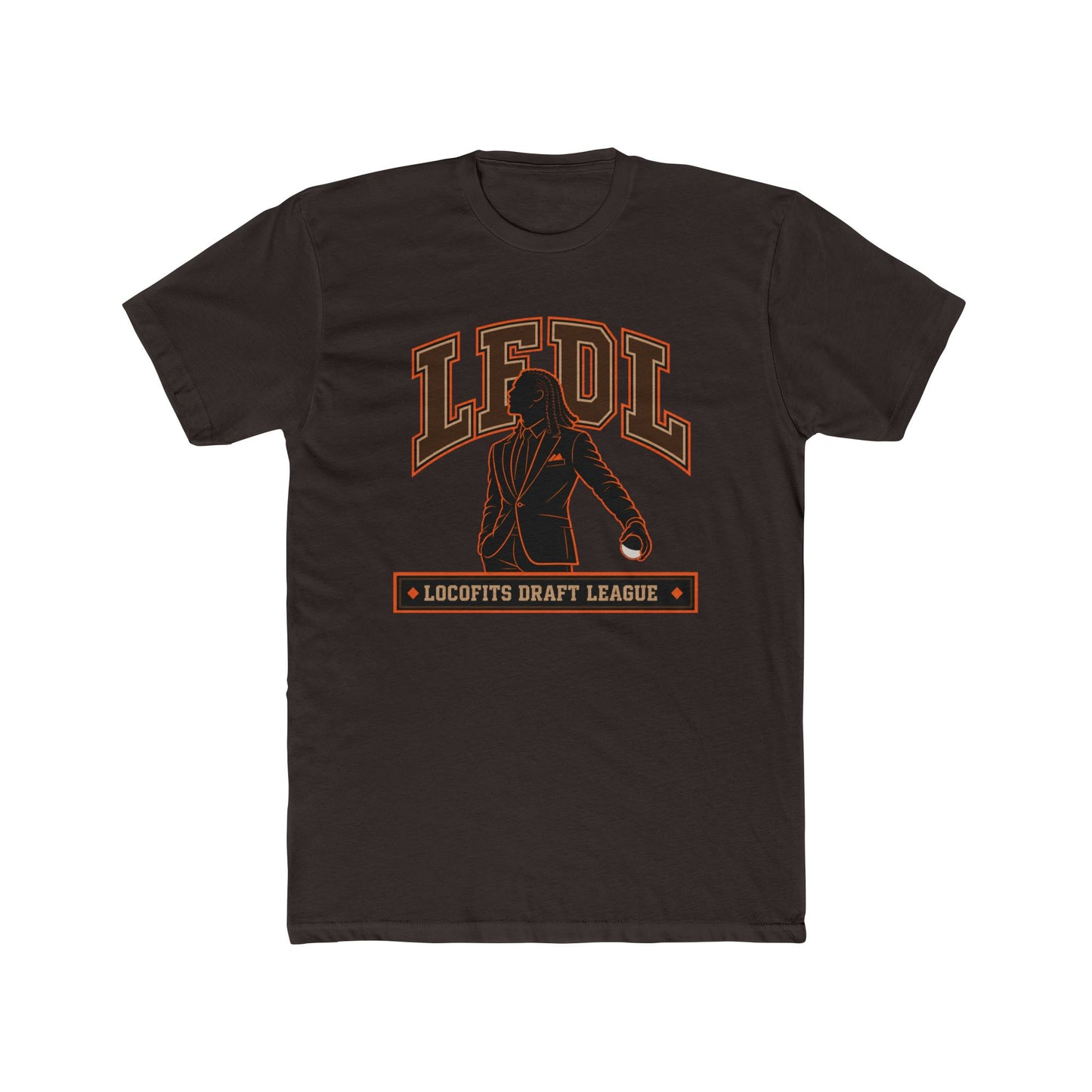 LocoFits Draft League CIN Portrait Silhouette Cotton Crew Tee