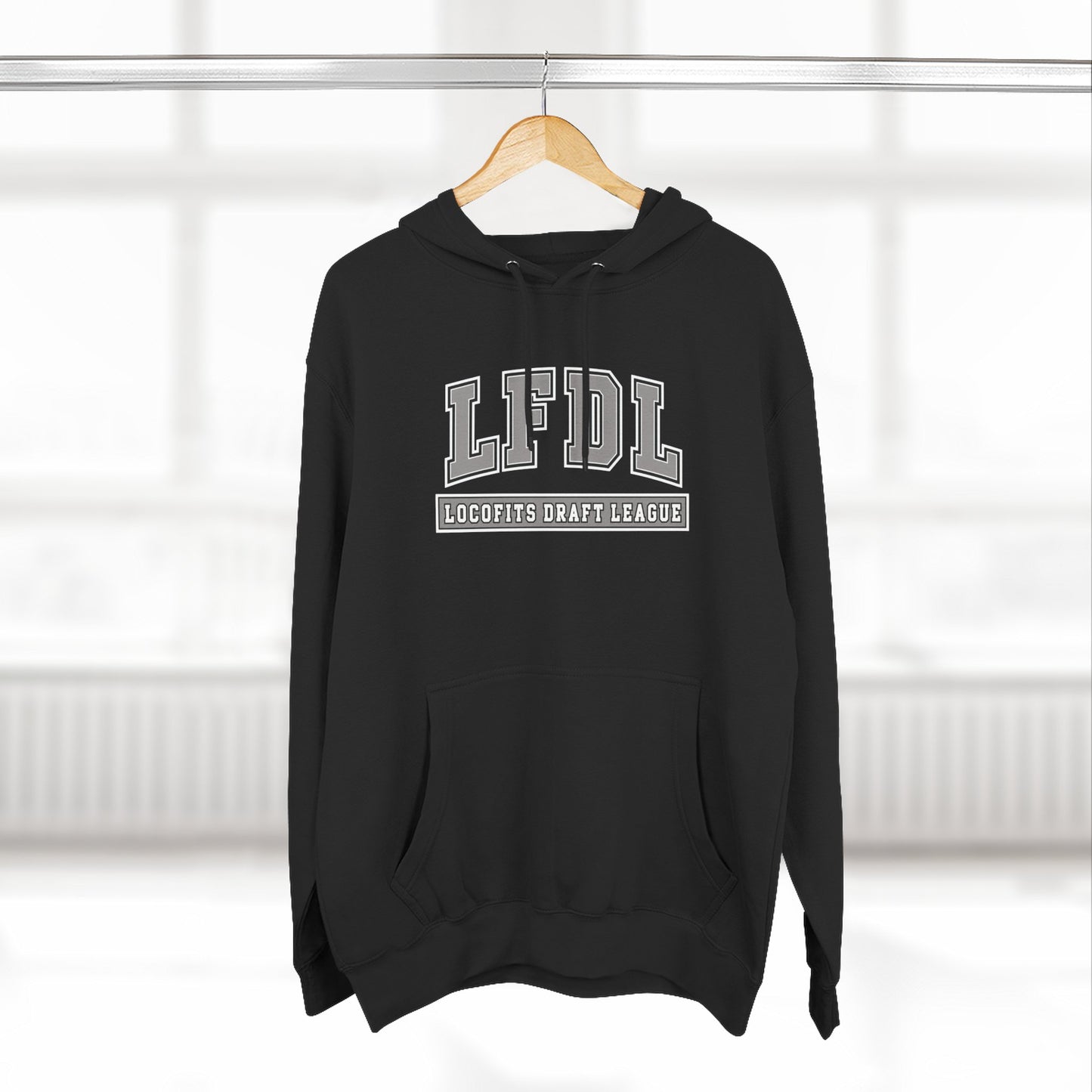 LocoFits Draft League Base Three-Panel Fleece Hoodie