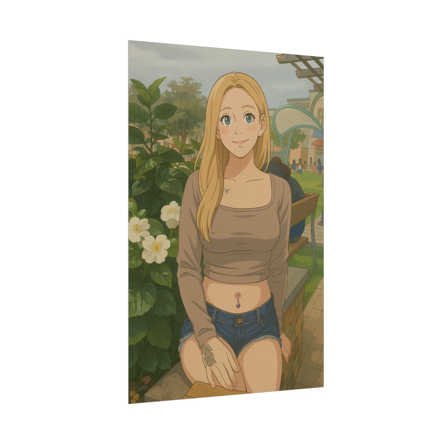 Loco Fits Anime Girls 'Day in the Park' Poster