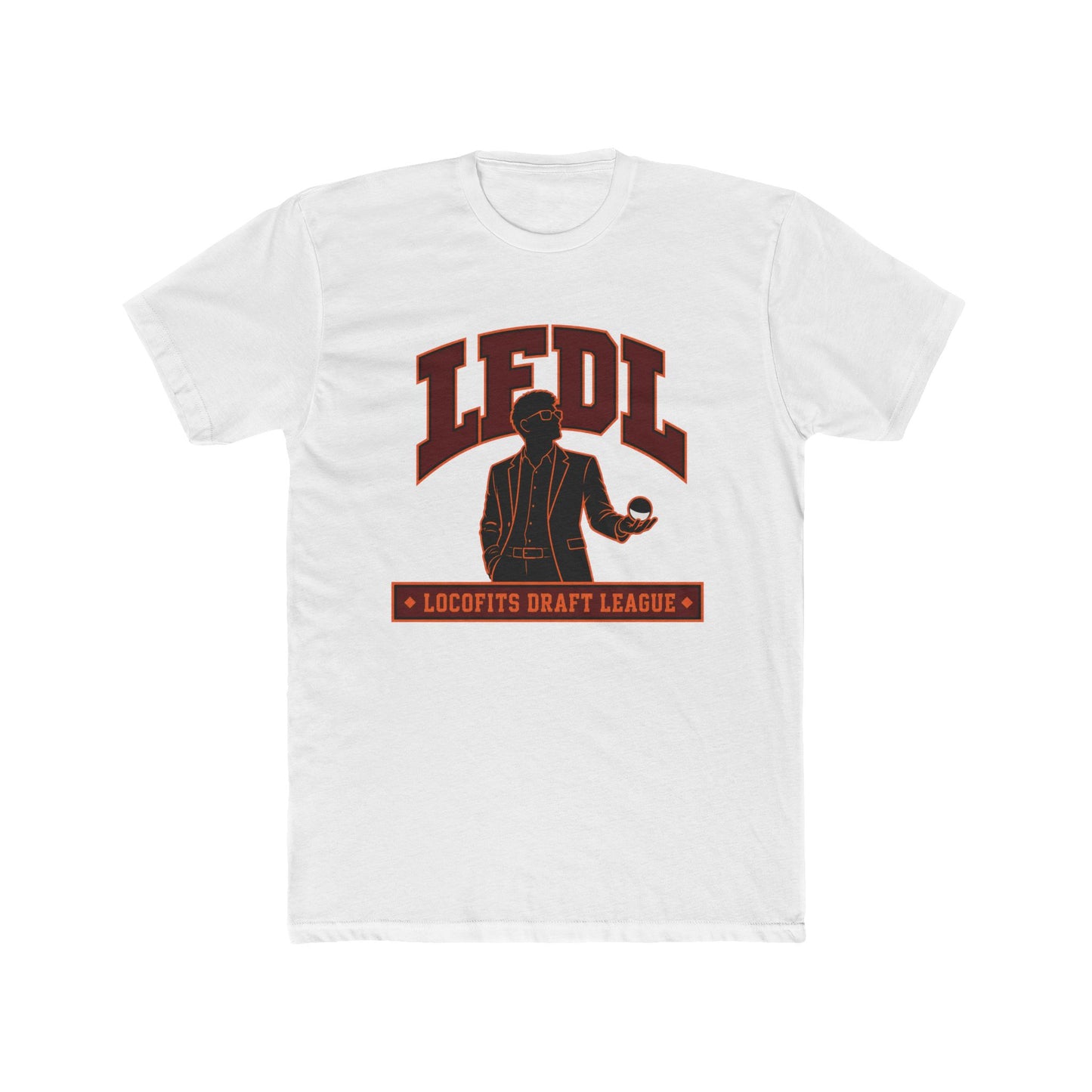 LocoFits Draft League SC Portrait Silhouette Logo Cotton Crew Tee