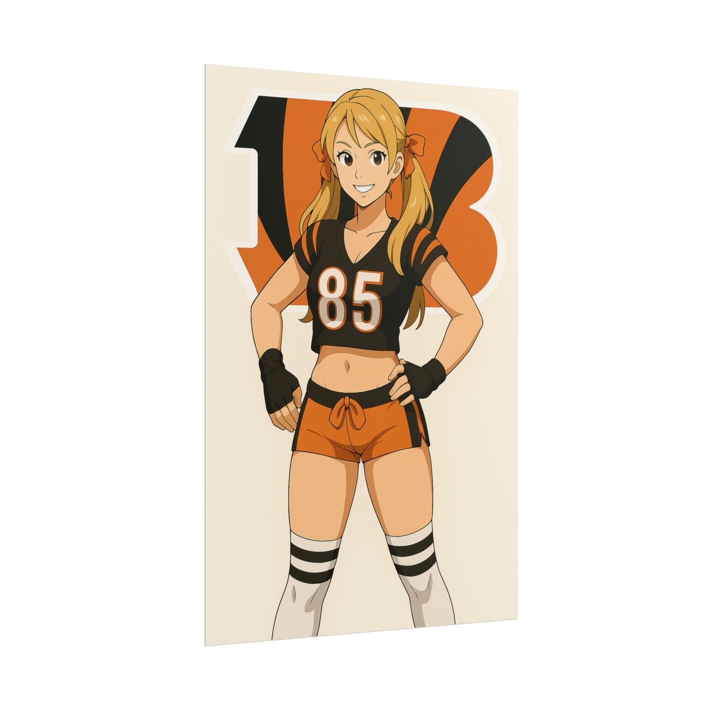 Loco Fits Anime Girls 'Bengals Cheerleader 2' Poster
