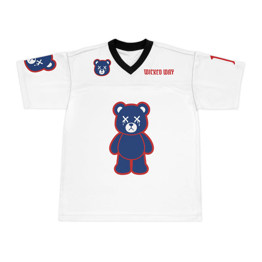 "Wicked Way" #1 Nabers Deady Bears Football Jersey