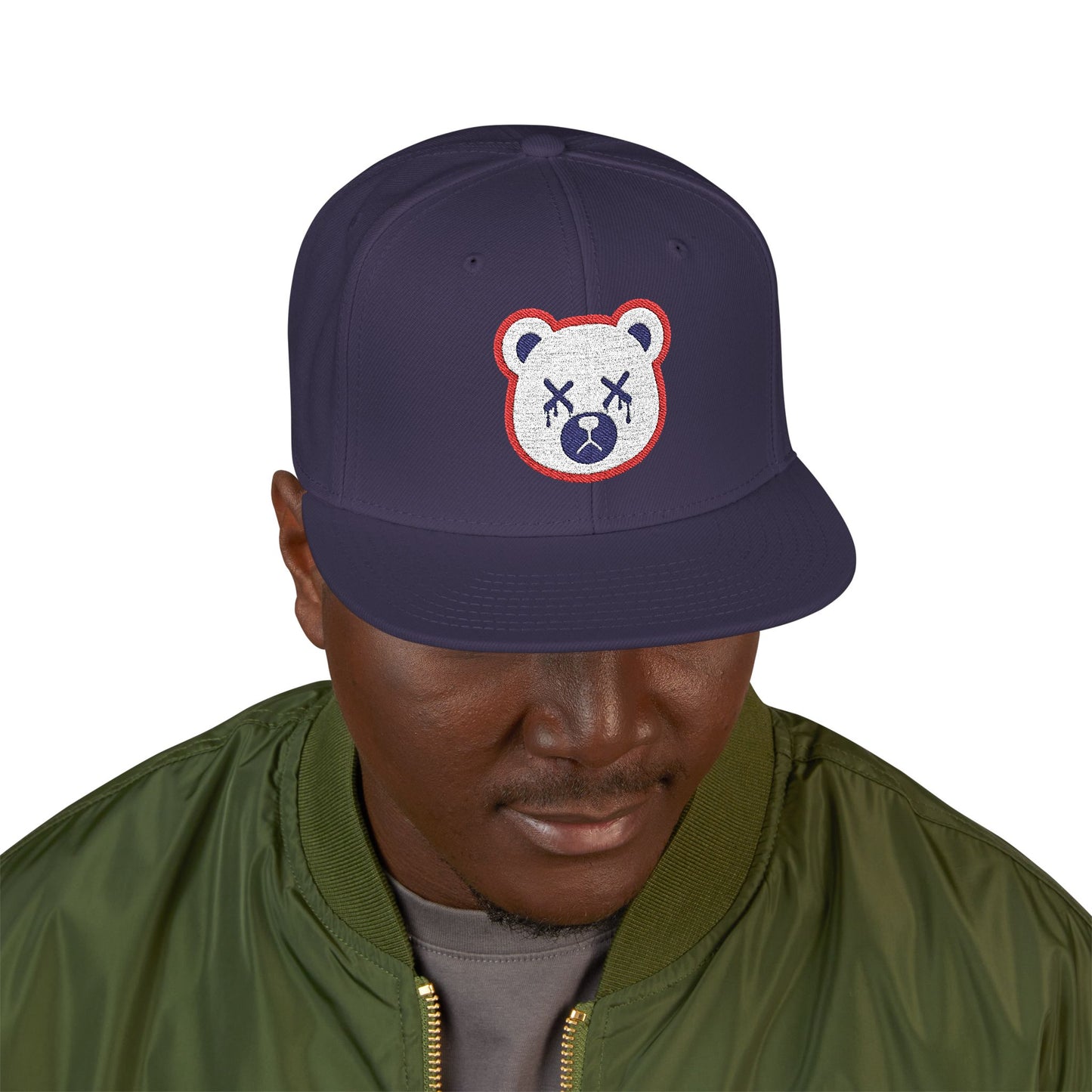 "Wicked Way" Deady Bears Royal Blue, Red & White Logo Snapback