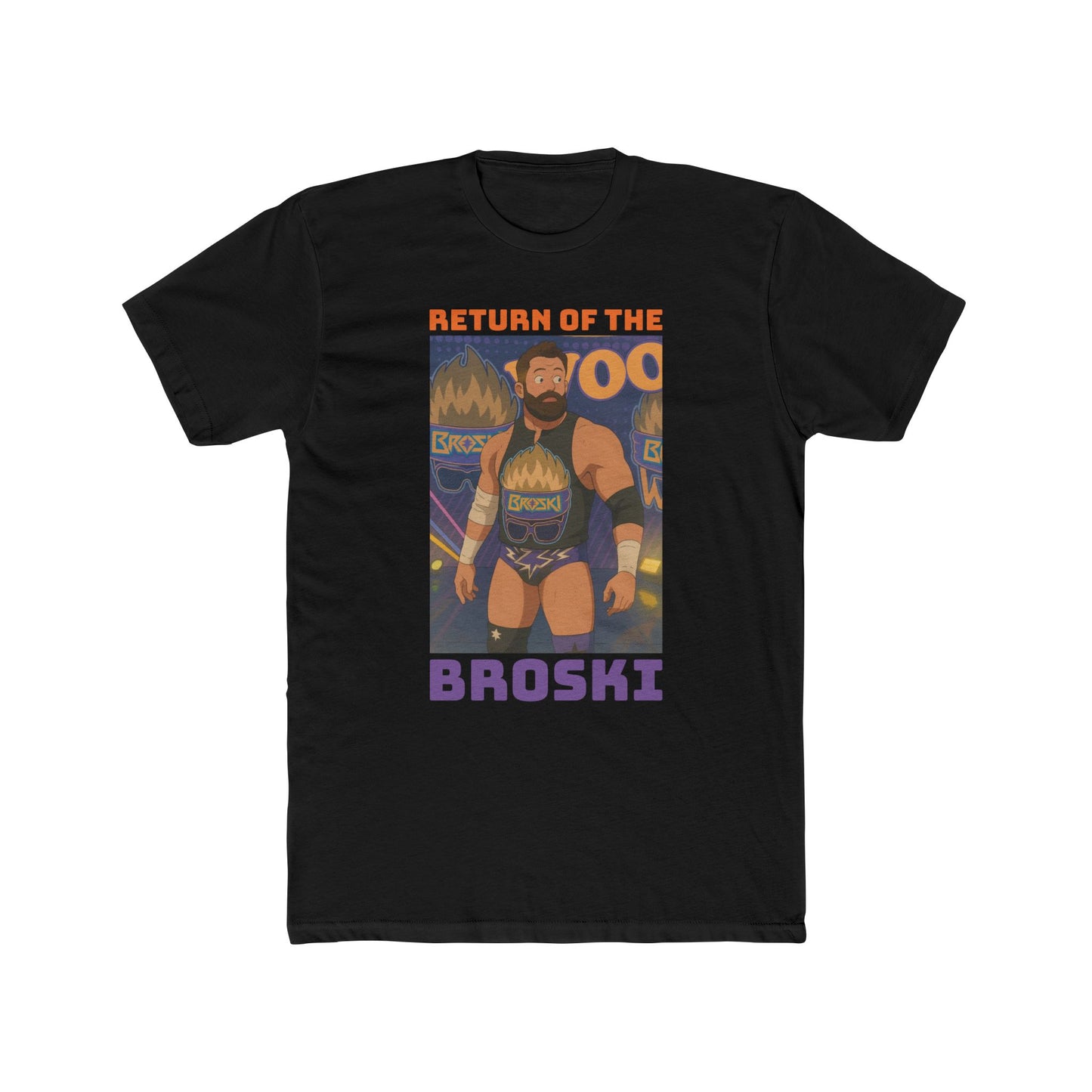 Loco Fits Anime Wrestling 'Return of the Broski' Cotton Crew Tee