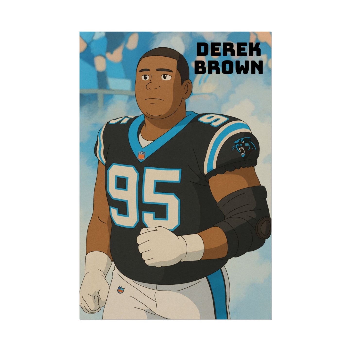 Loco Fits Anime Football 'Derek Brown' Poster