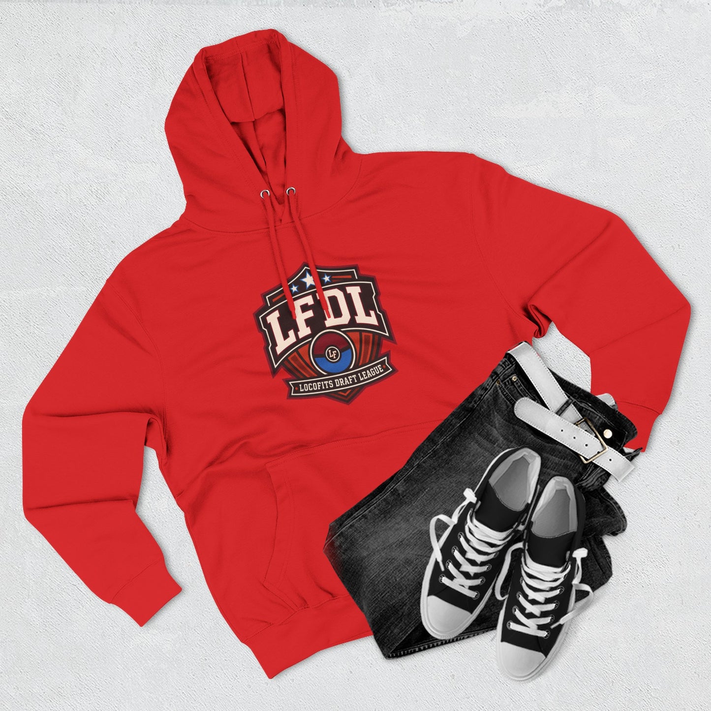 LocoFits Draft League South Carolina Three-Panel Fleece Hoodie