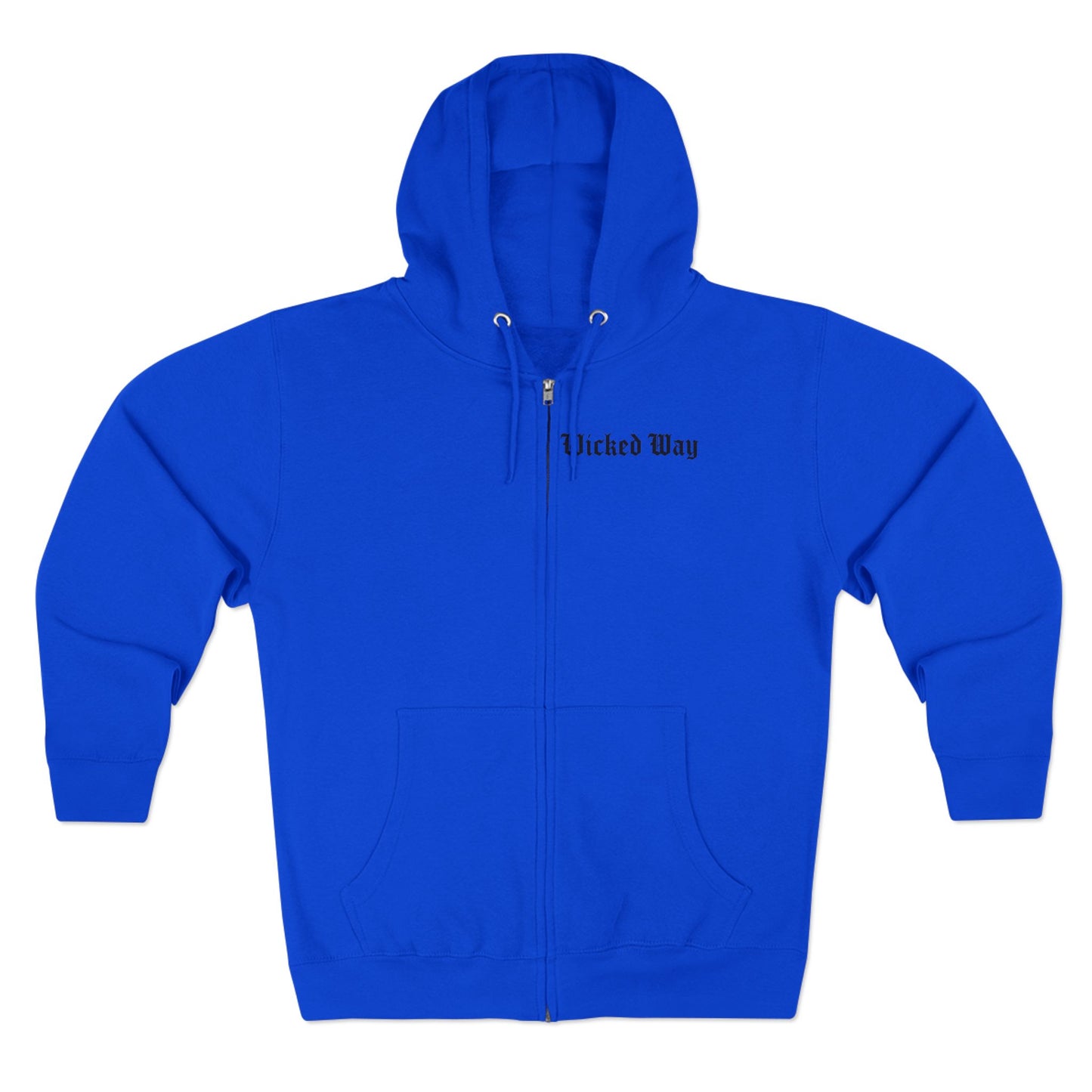 "Wicked Way" Deady Bear Head Zip Hoodie