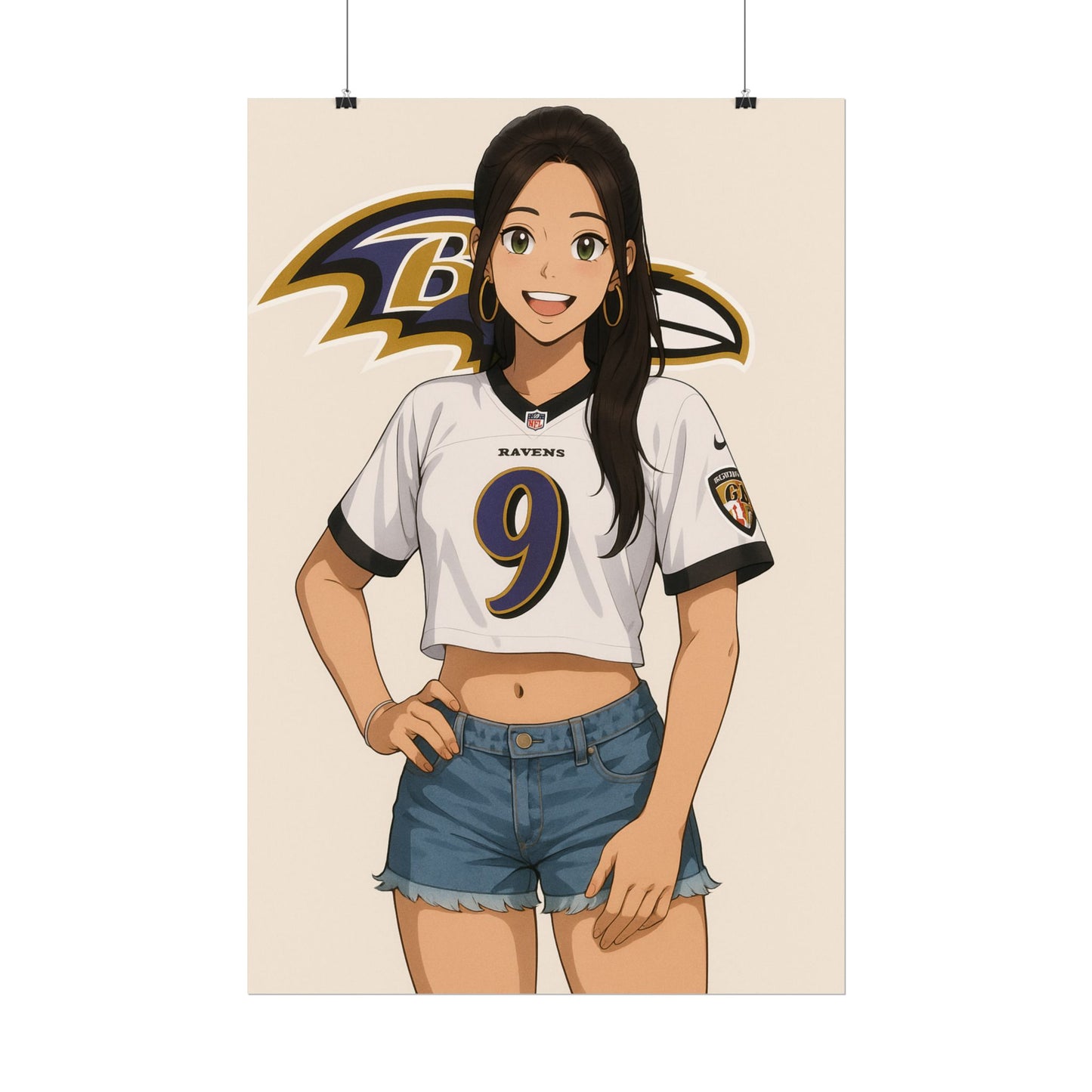 Loco Fits Anime Girls 'Ravens Girl 1' Poster