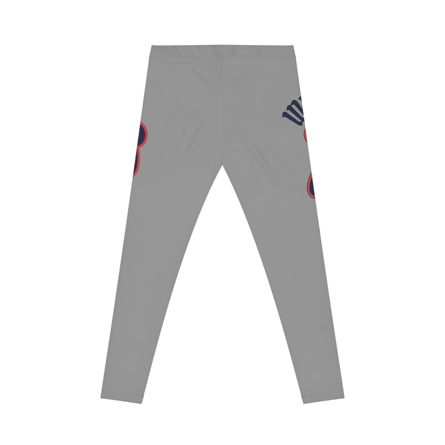 "Wicked Way" Deady Bears Grey, Red & Blue Women's Casual Leggings