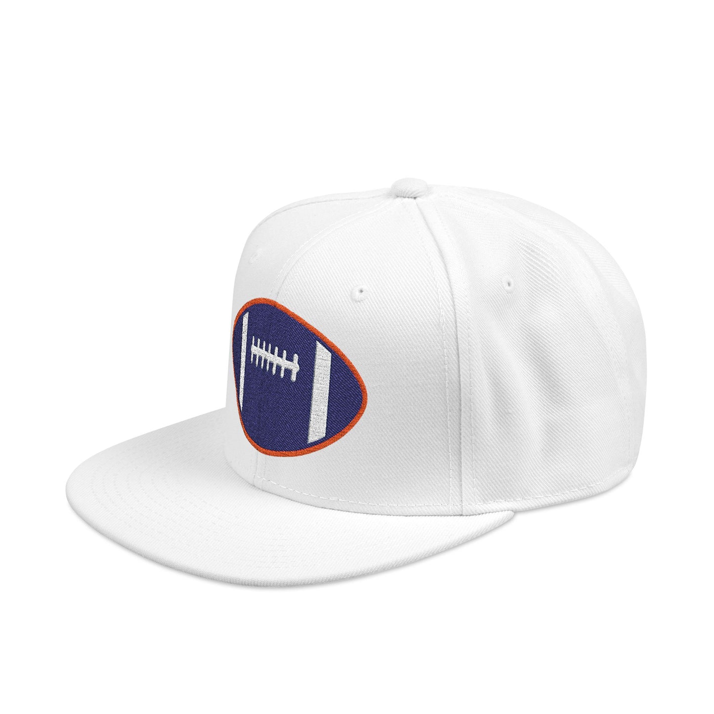 Legends "Wicked Way" Football White, Blue, & Orange Logo Snapback
