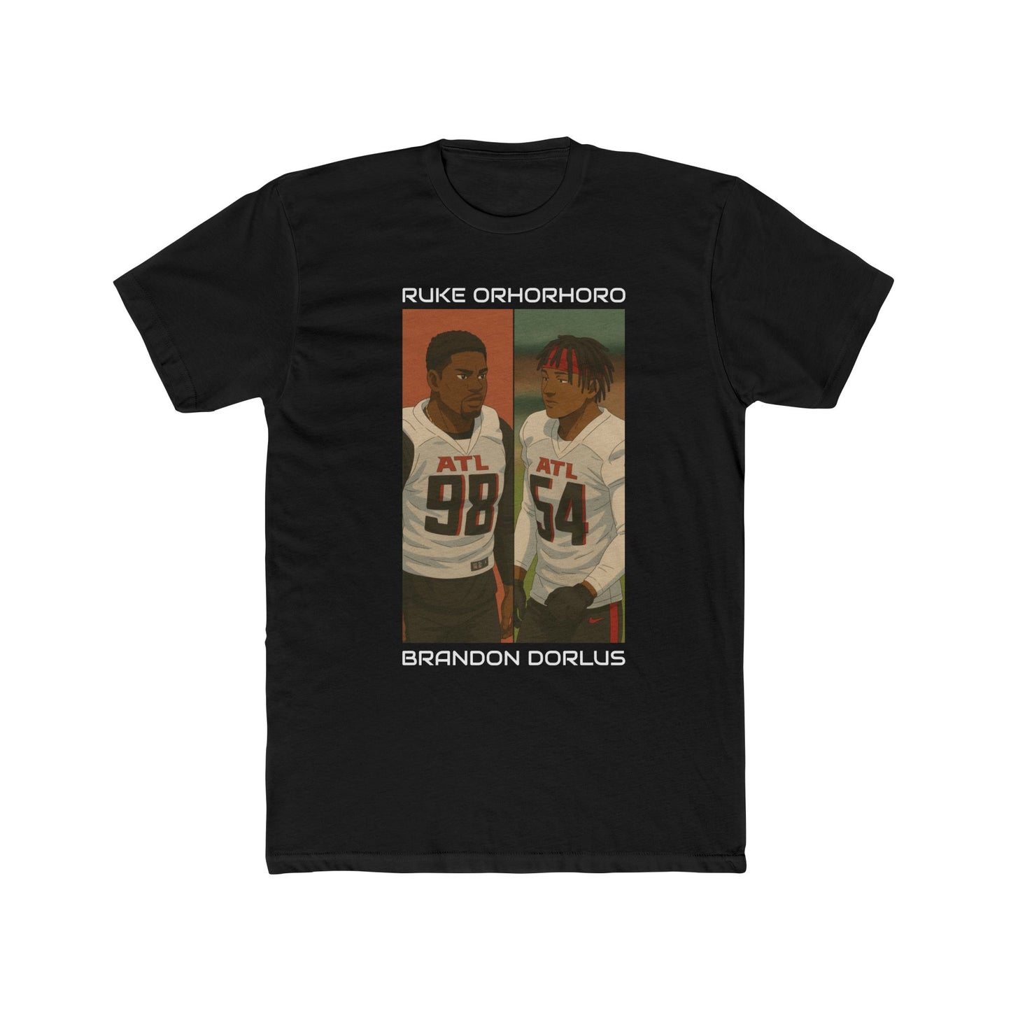 Anime Football 'Ruke Orhorhoro Brandon Dorlus' Cotton Crew Tee