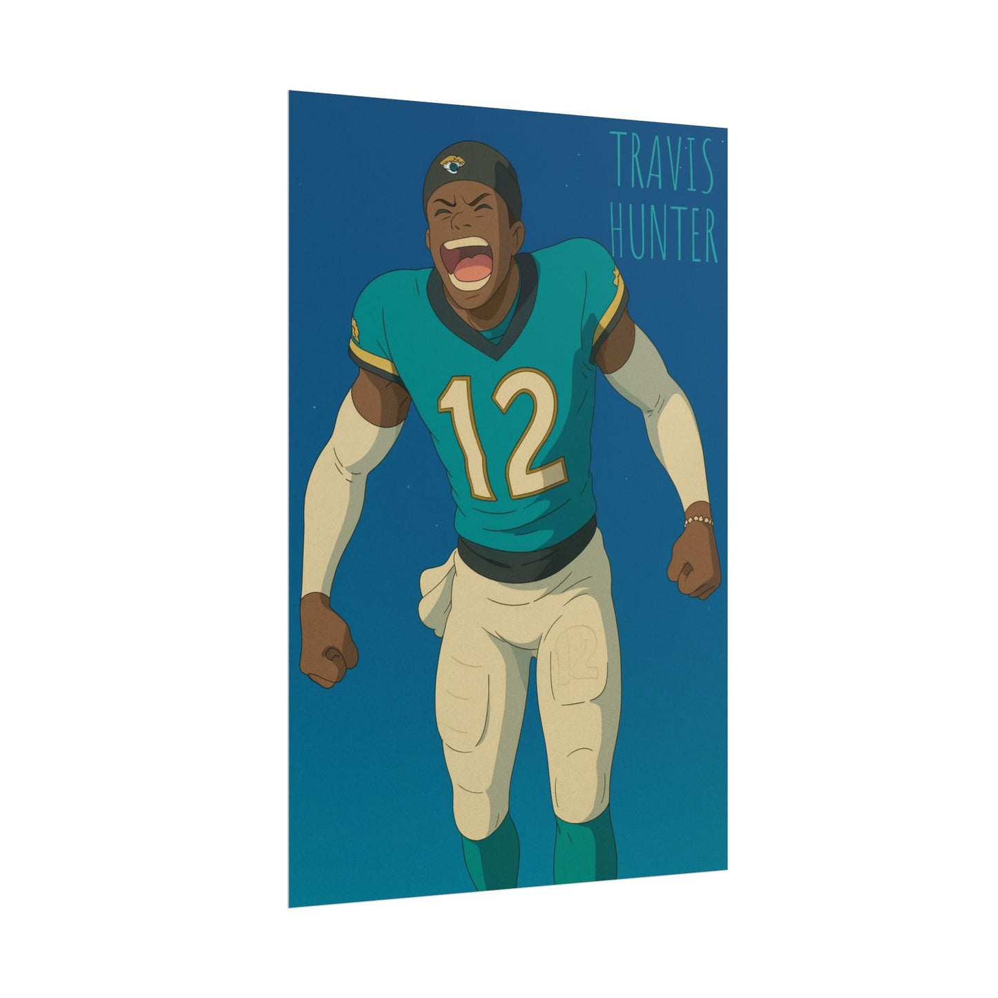 Loco Fits Anime Football 'Travis Hunter' Poster