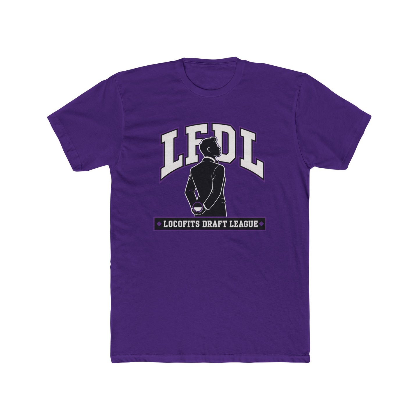 LocoFits Draft League BAL Portrait Silhouette Cotton Crew Tee