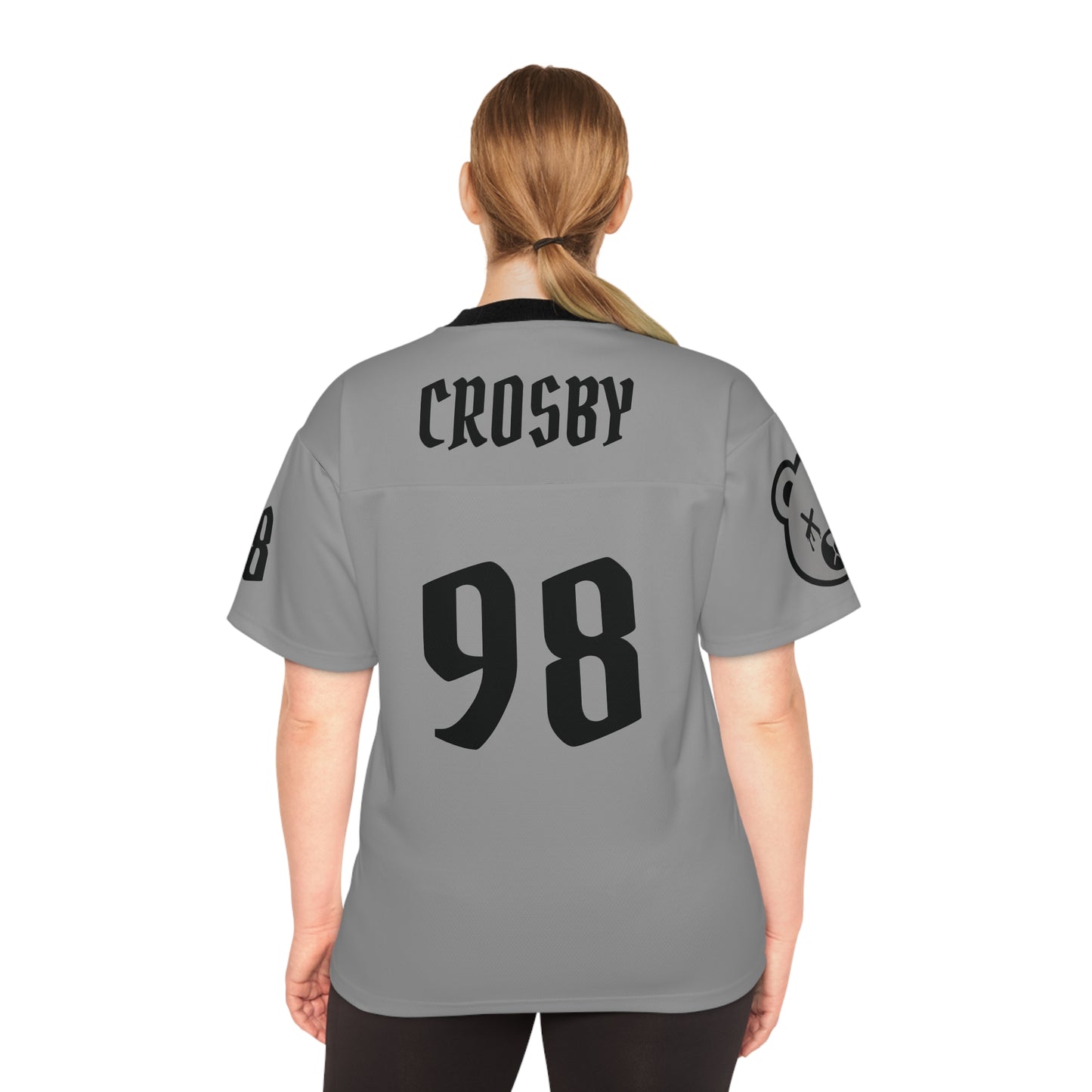 "Wicked Way" #98 Crosby Deady Bears Grey Football Jersey