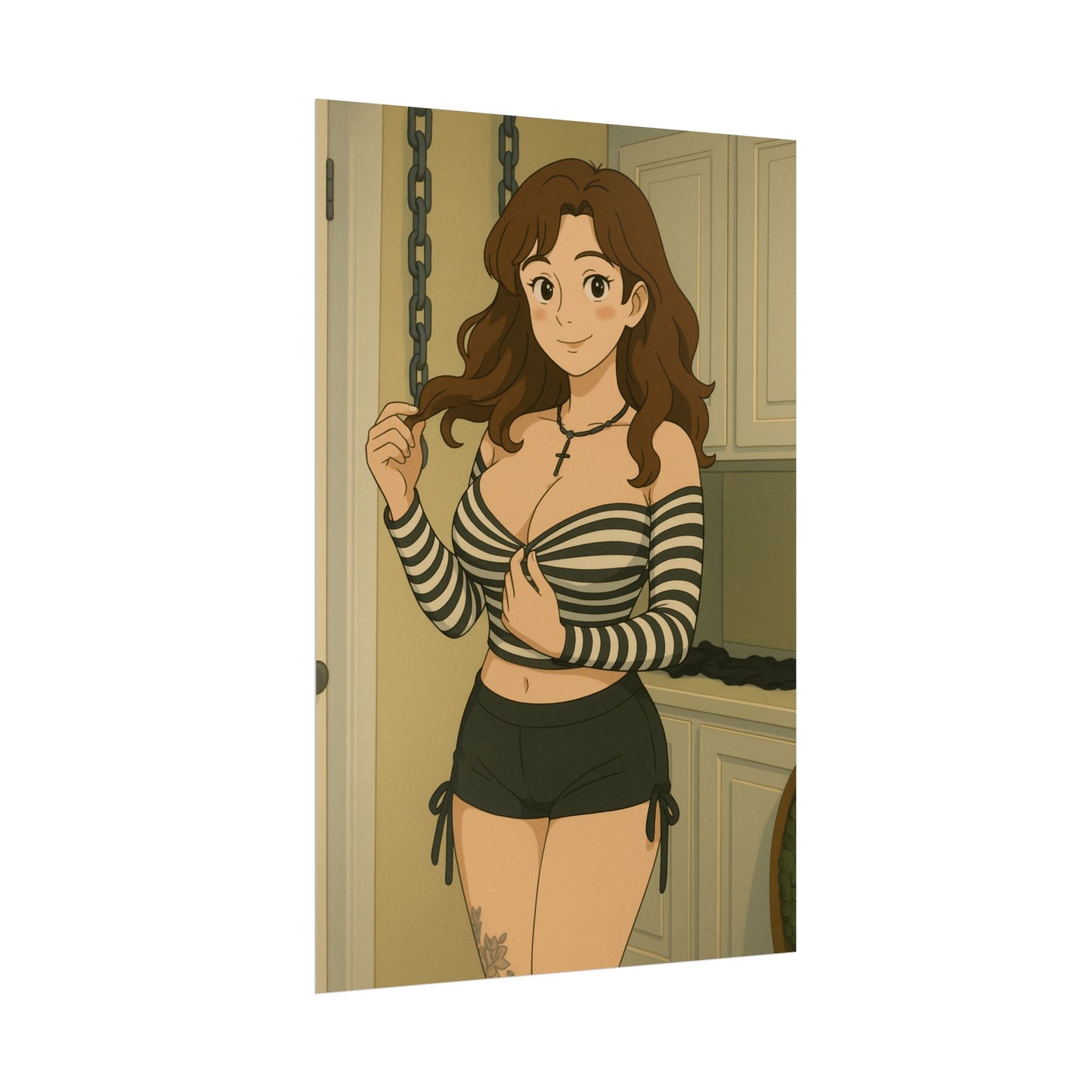 Loco Fits Anime Girls 'Fun Laundry Room' Poster