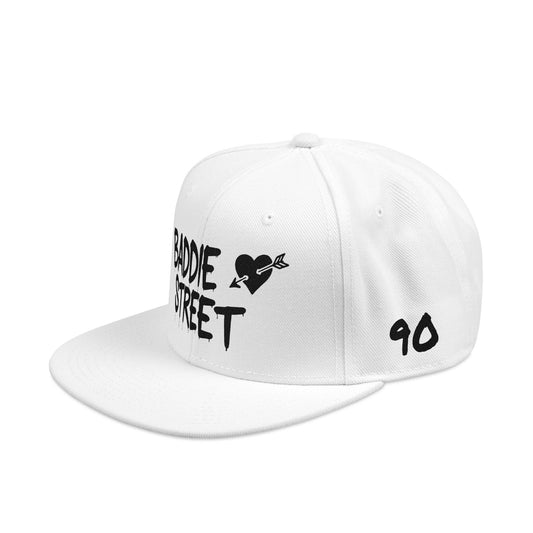 Limited Edition White & Black "Baddie Street" #90 Arrow Heart Alt. Snapback