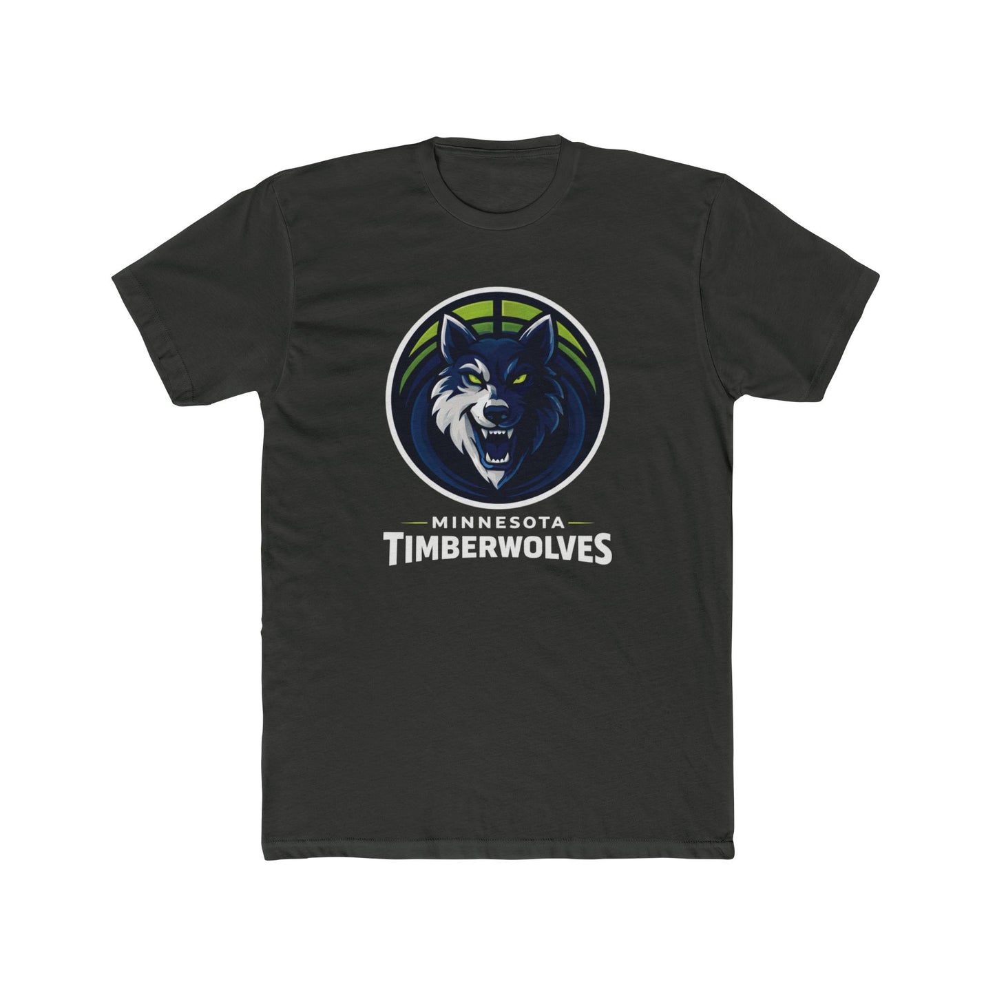 Loco Fits New "NBA Minnesota Timberwolves Basketball Concept Logo" Cotton Crew Tee