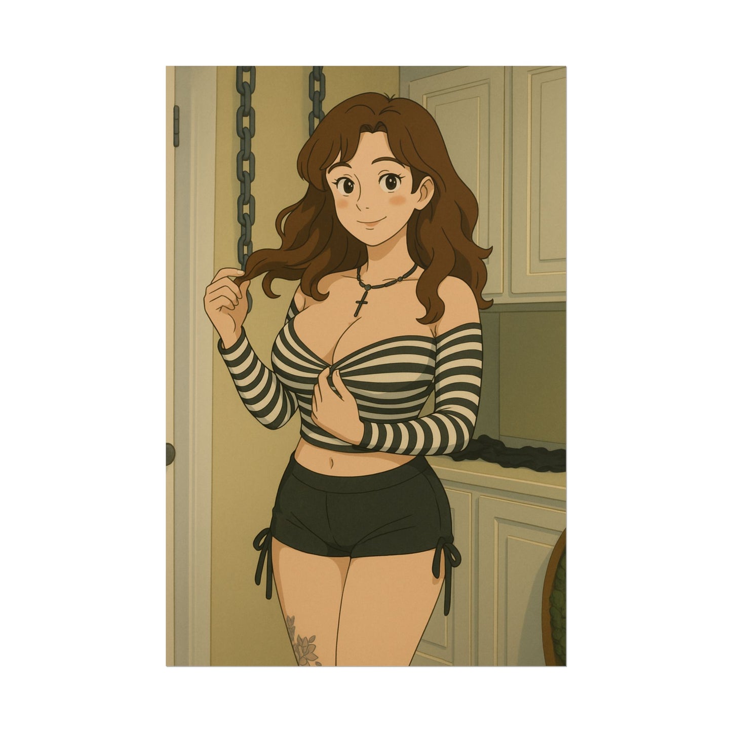 Loco Fits Anime Girls 'Fun Laundry Room' Poster