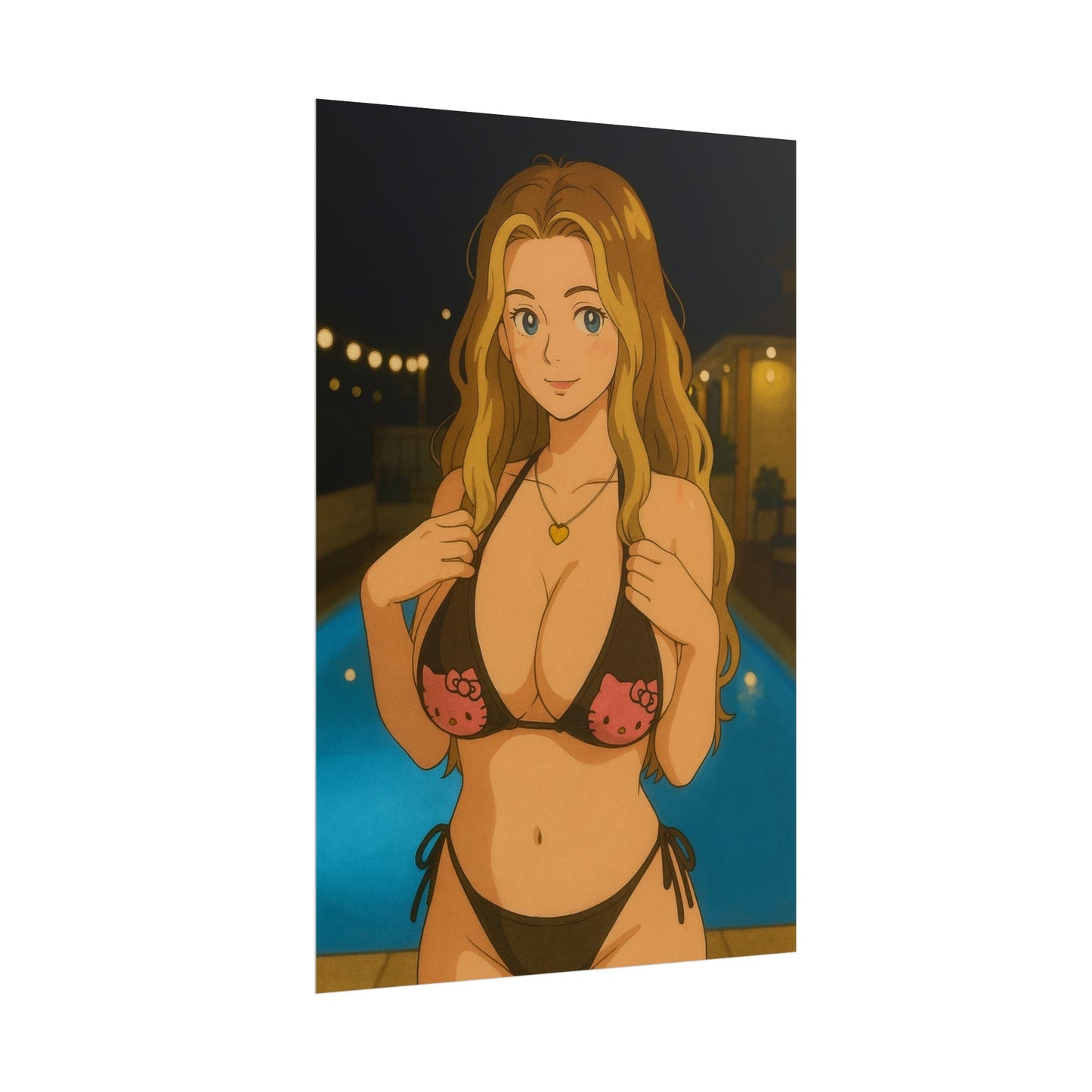 Loco Fits Anime Girls 'Hello Kitties' Poster