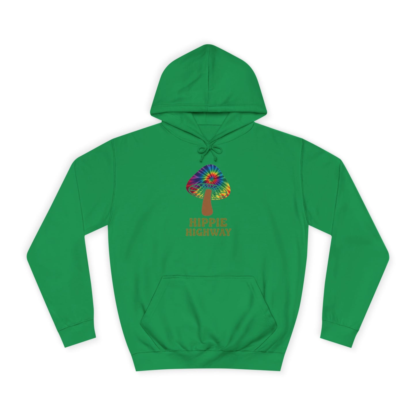 "Hippie Highway" Hippie Mushroom College Hoodie