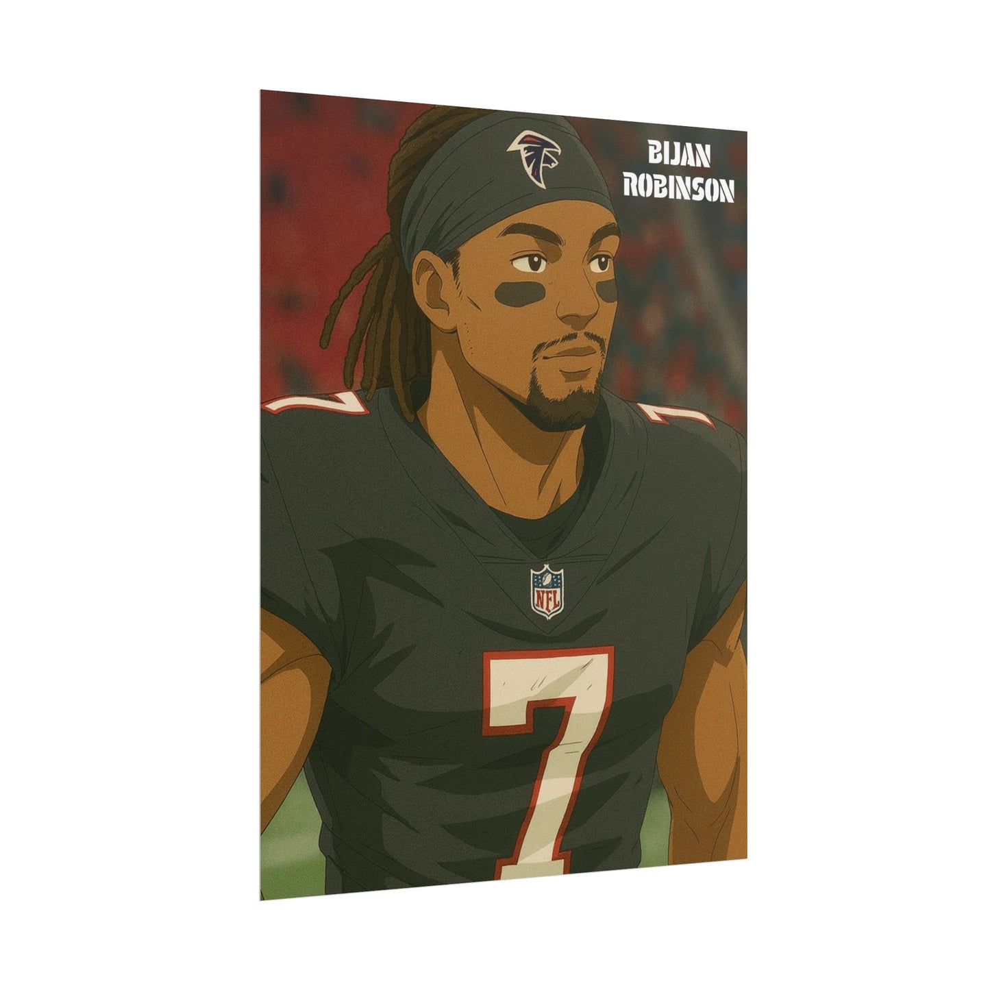 Loco Fits Anime Football 'Bijan Robinson' Poster V2