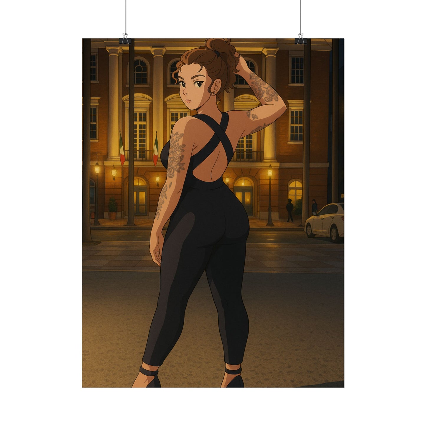 Loco Fits Anime Girls 'Let My Hair Down' Poster