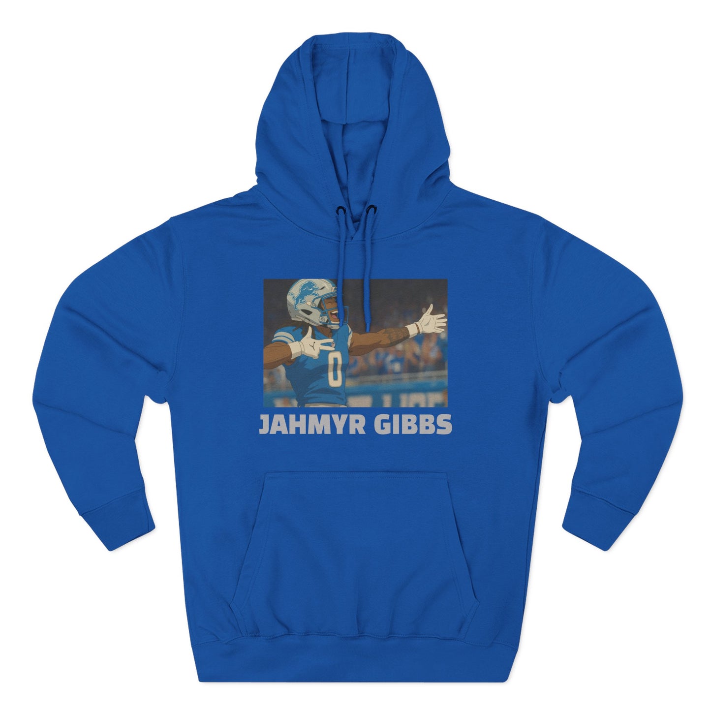 Anime Football 'Jahmyr Gibbs' Three-Panel Fleece Hoodie