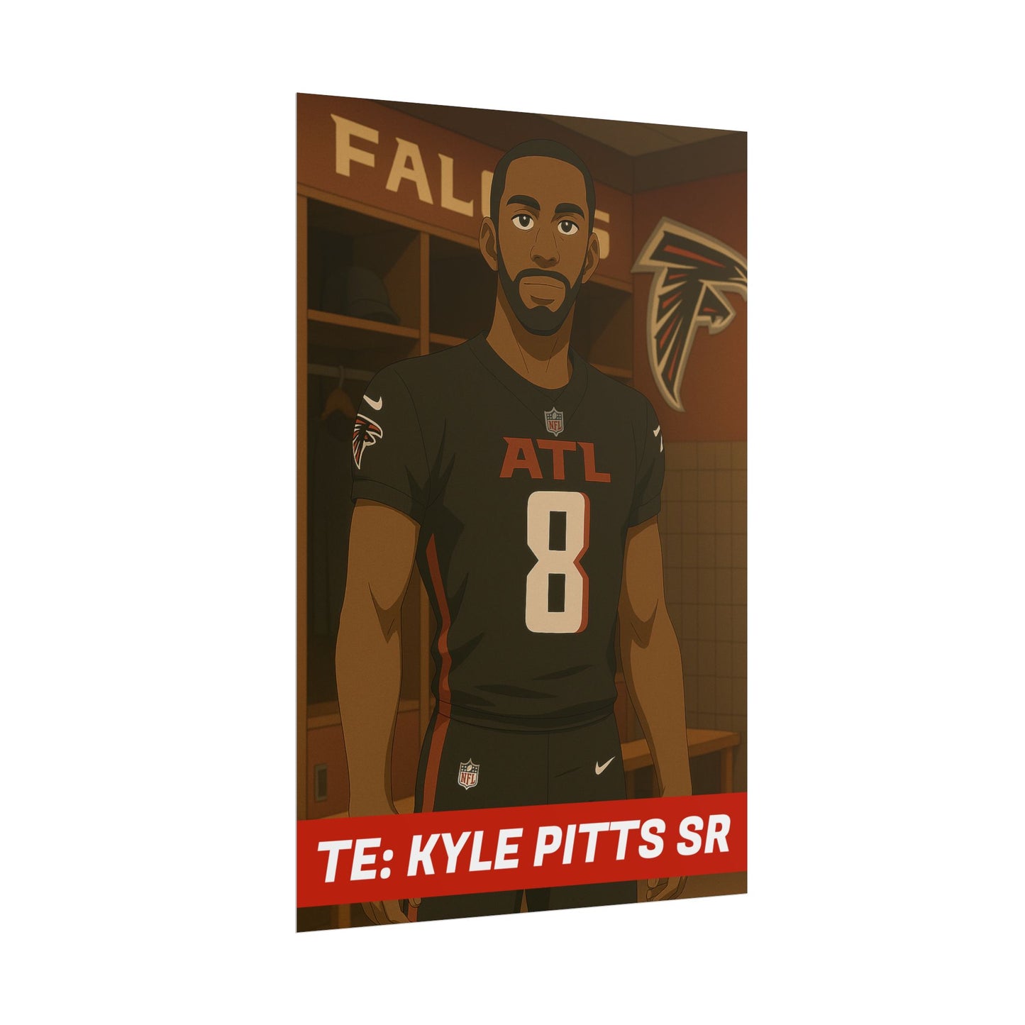 Loco Fits Anime Football 'TE: Kyle Pitts Sr' Poster