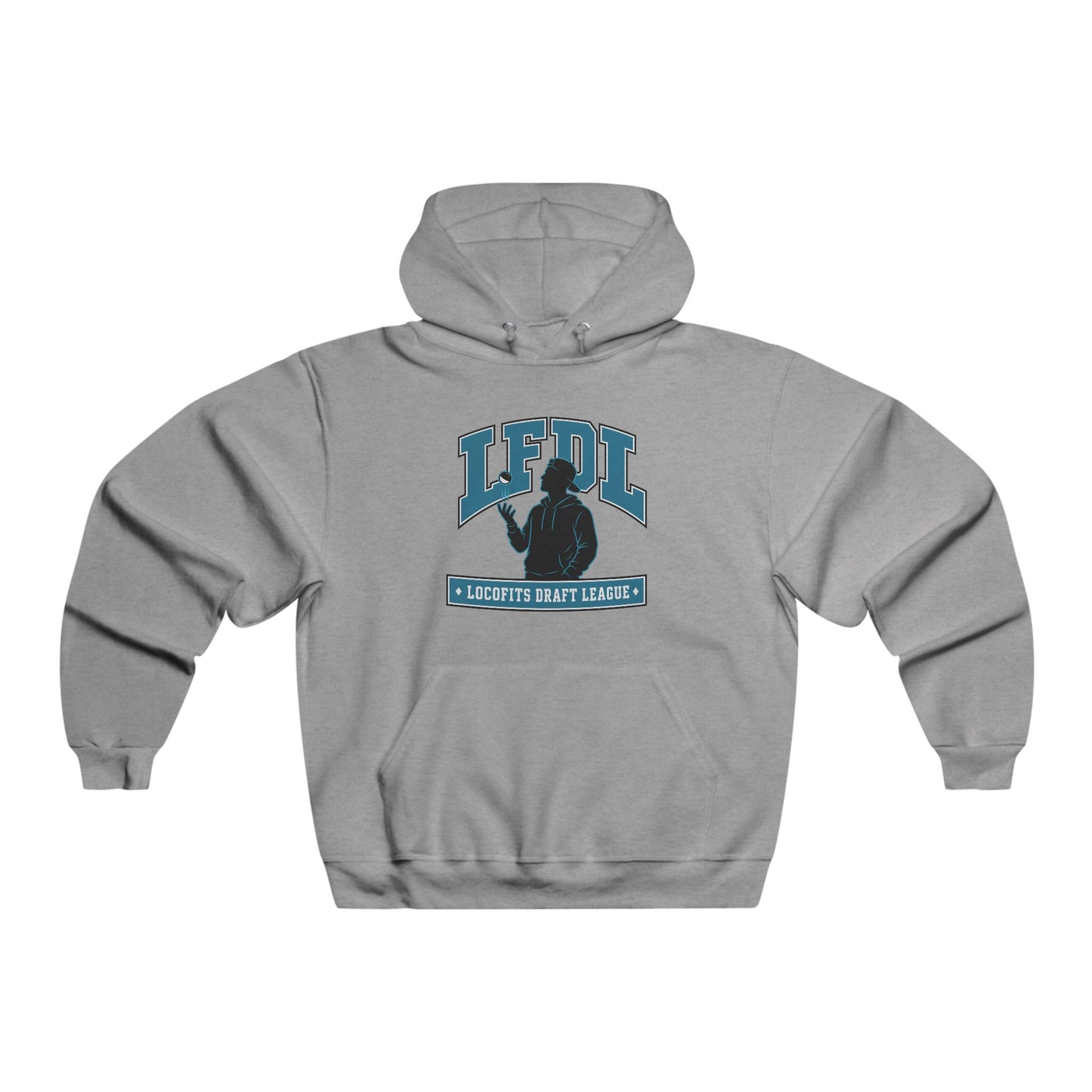 LocoFits Draft League LFDL Portrait Silhouette SLP Men's NUBLEND® Hooded Sweatshirt