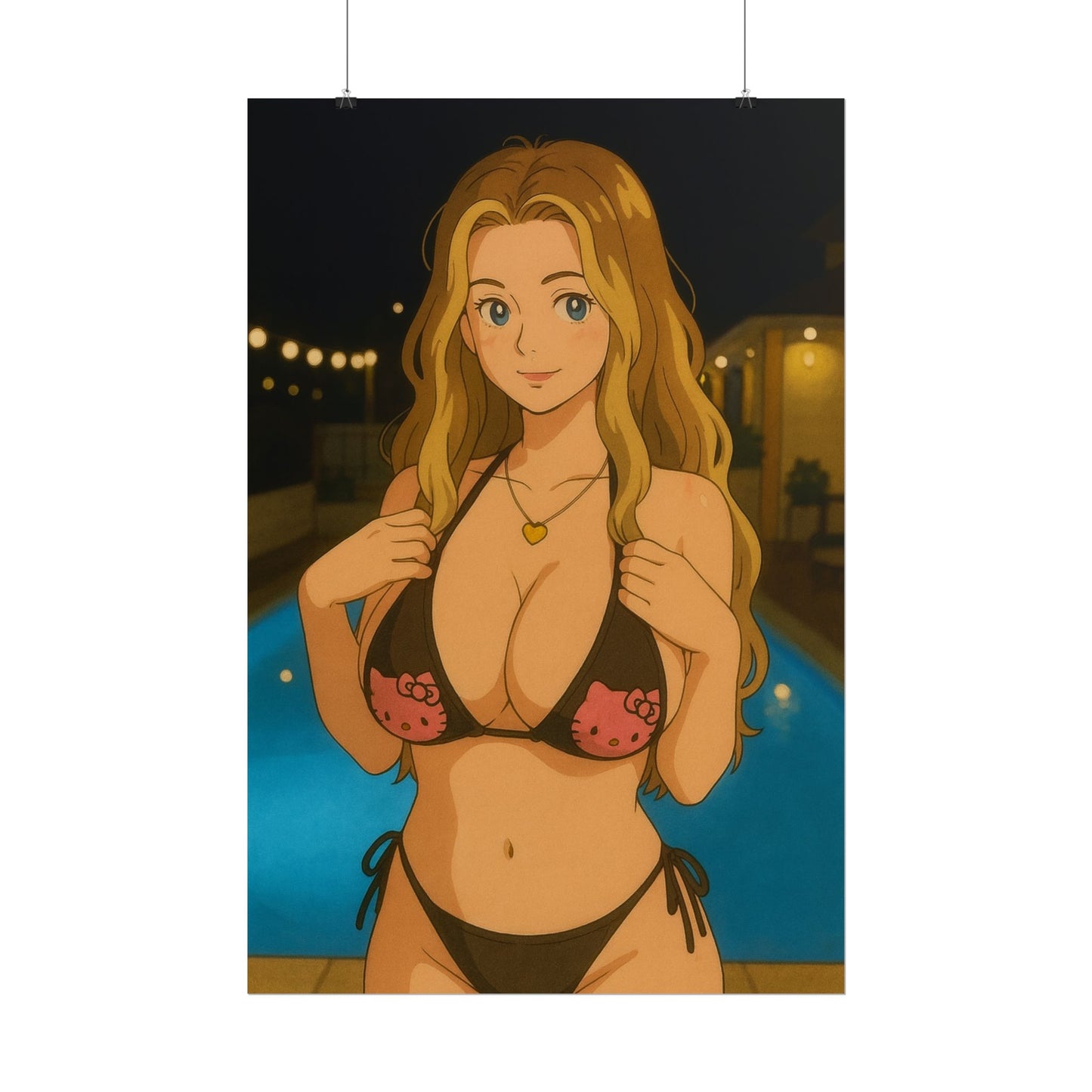 Loco Fits Anime Girls 'Hello Kitties' Poster