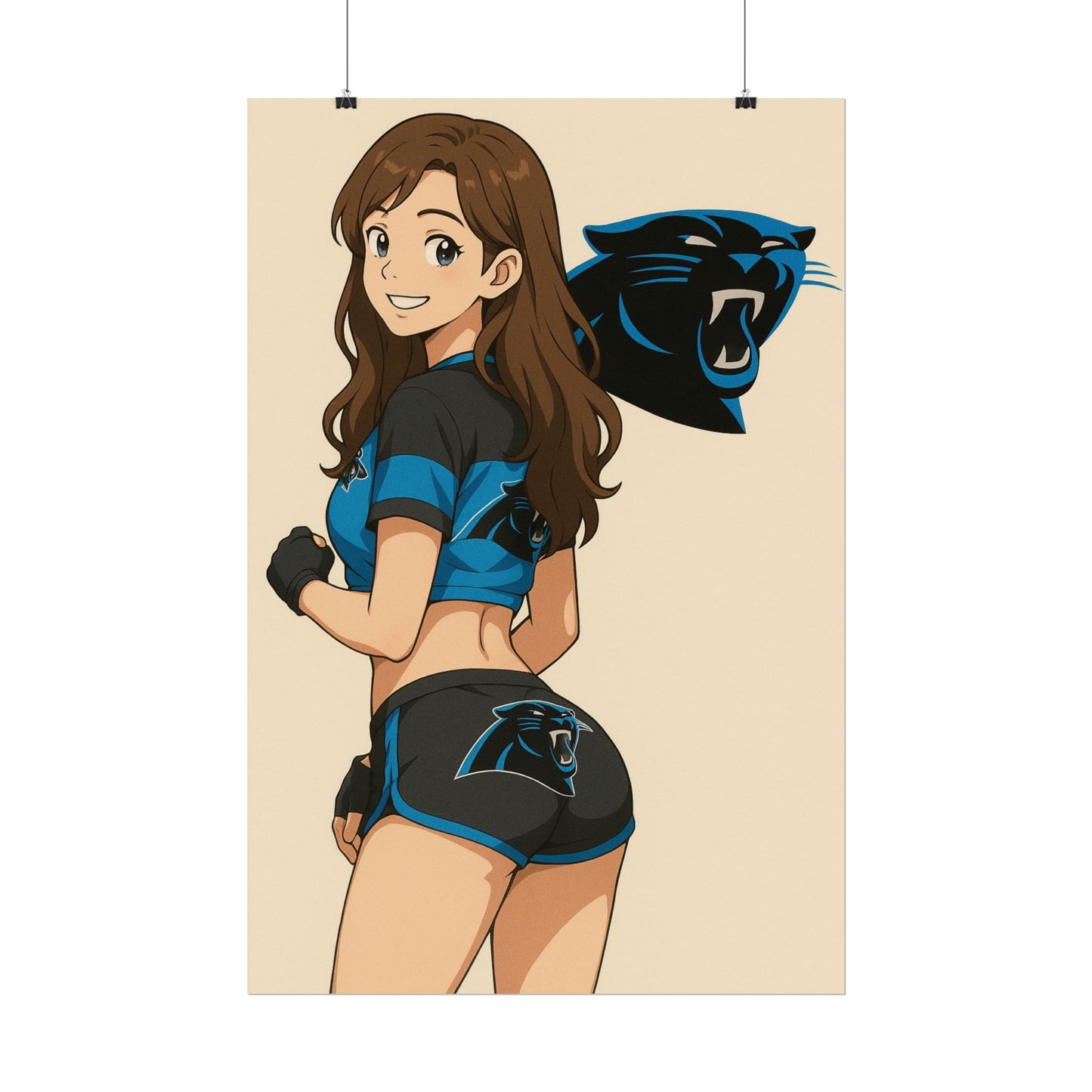 Loco Fits Anime Girls 'Panthers Cheerleader 1' Poster